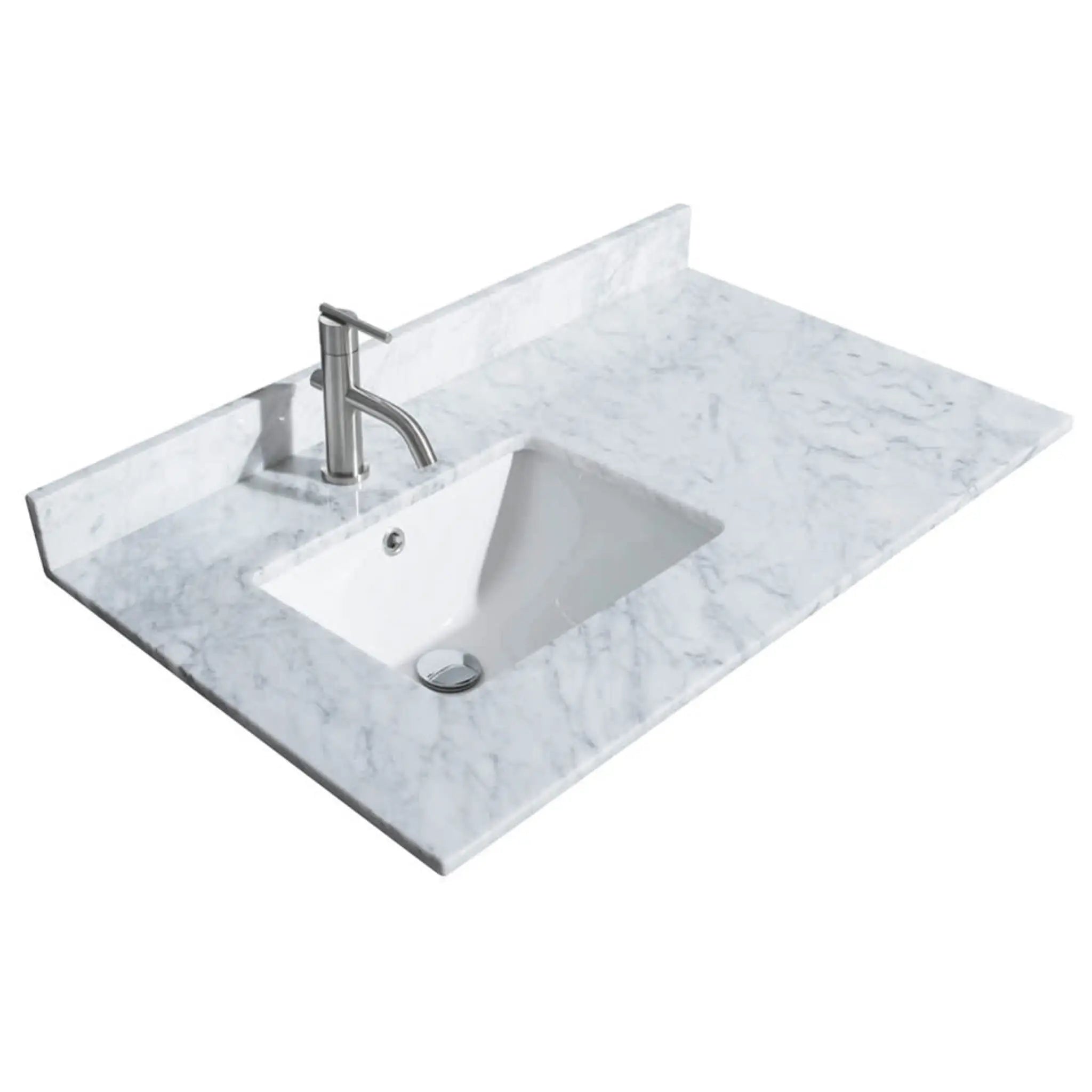 36" Daria Single Bathroom Vanity in Dark Gray with Matte Black Trim & 24" Mirror by Wyndham