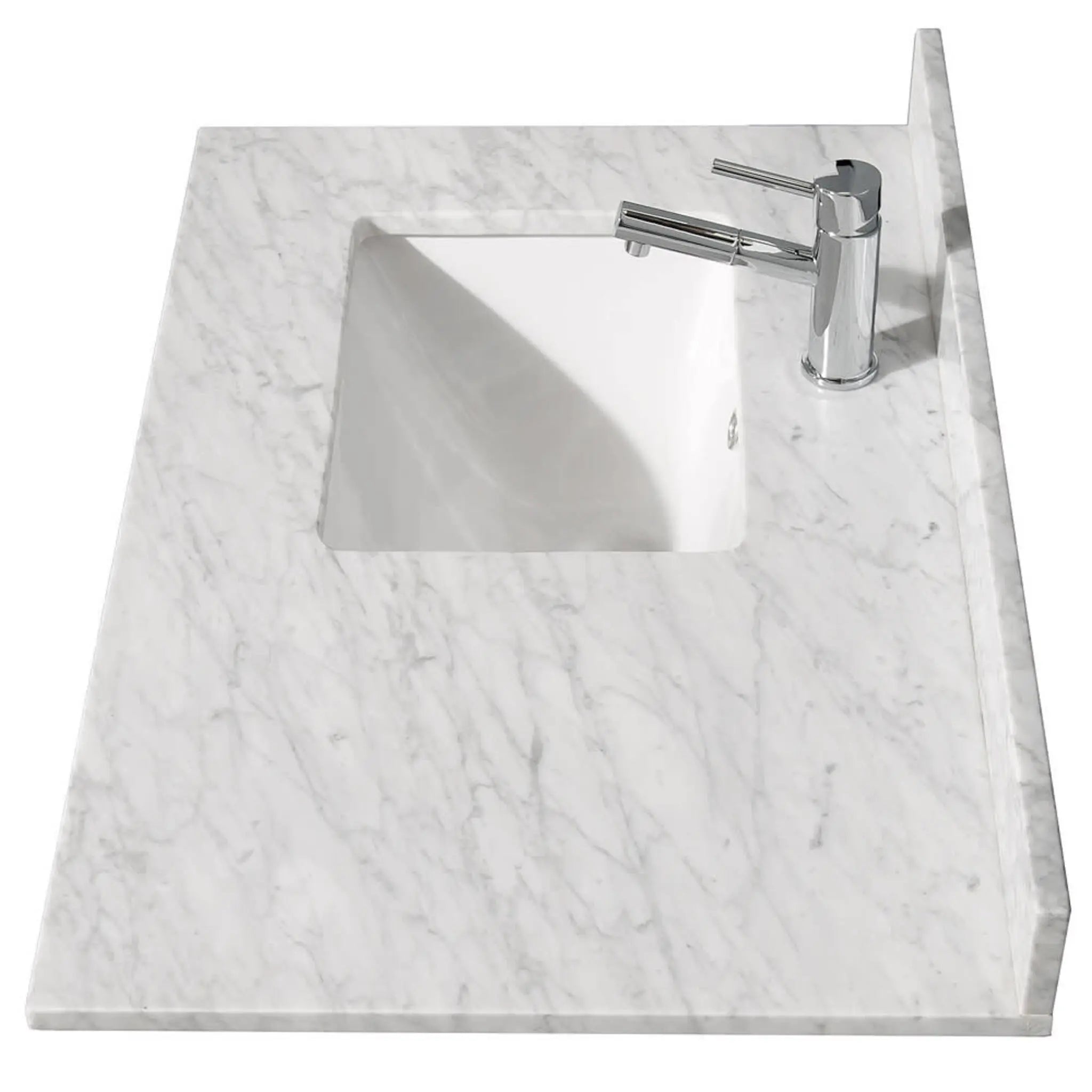 36" Daria Single Bathroom Vanity in White with Polished Chrome Trim by Wyndham
