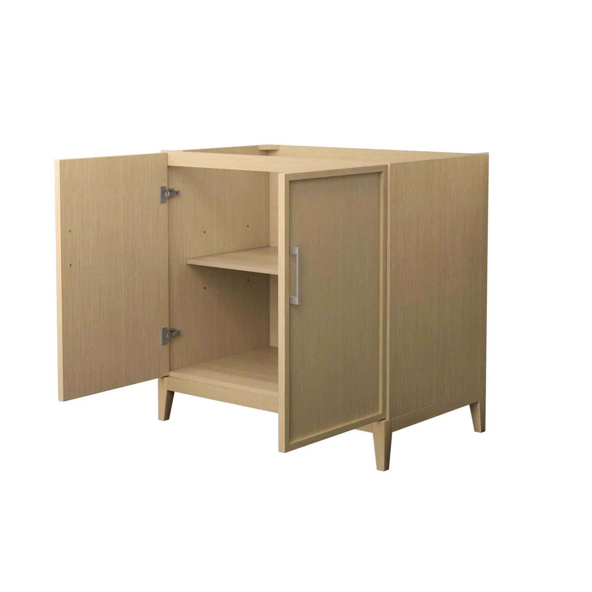 36" Elan Single Bathroom Vanity in White Oak with Brushed Nickel Trim by Wyndham