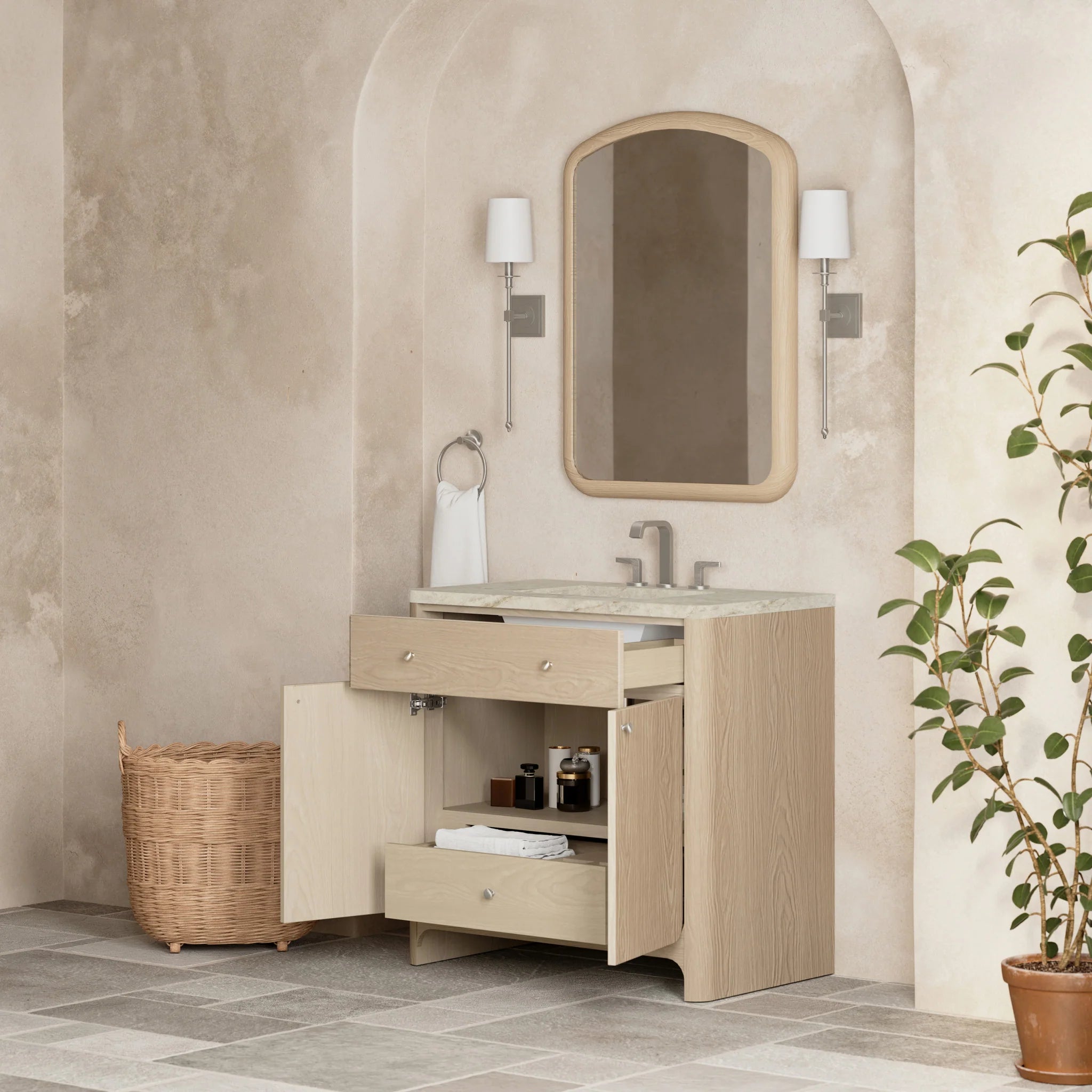 36-gracyn-single-vanity-in-coastal-driftwood-by-james-martin-vanities-tajnar-eclos-zero-silica image 4
