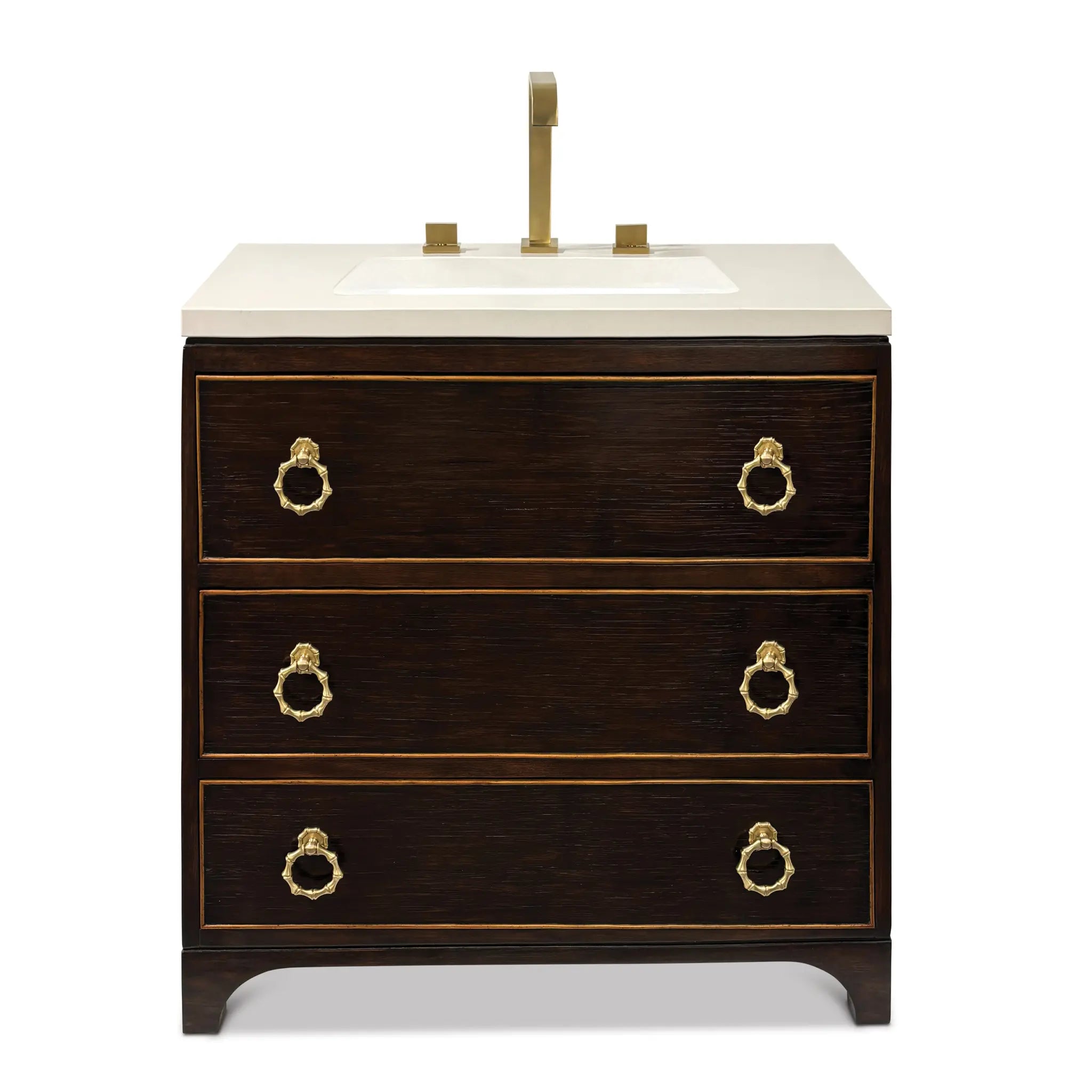 36" Hoxton Sink Chest - Stained Dark by Ambella Home image