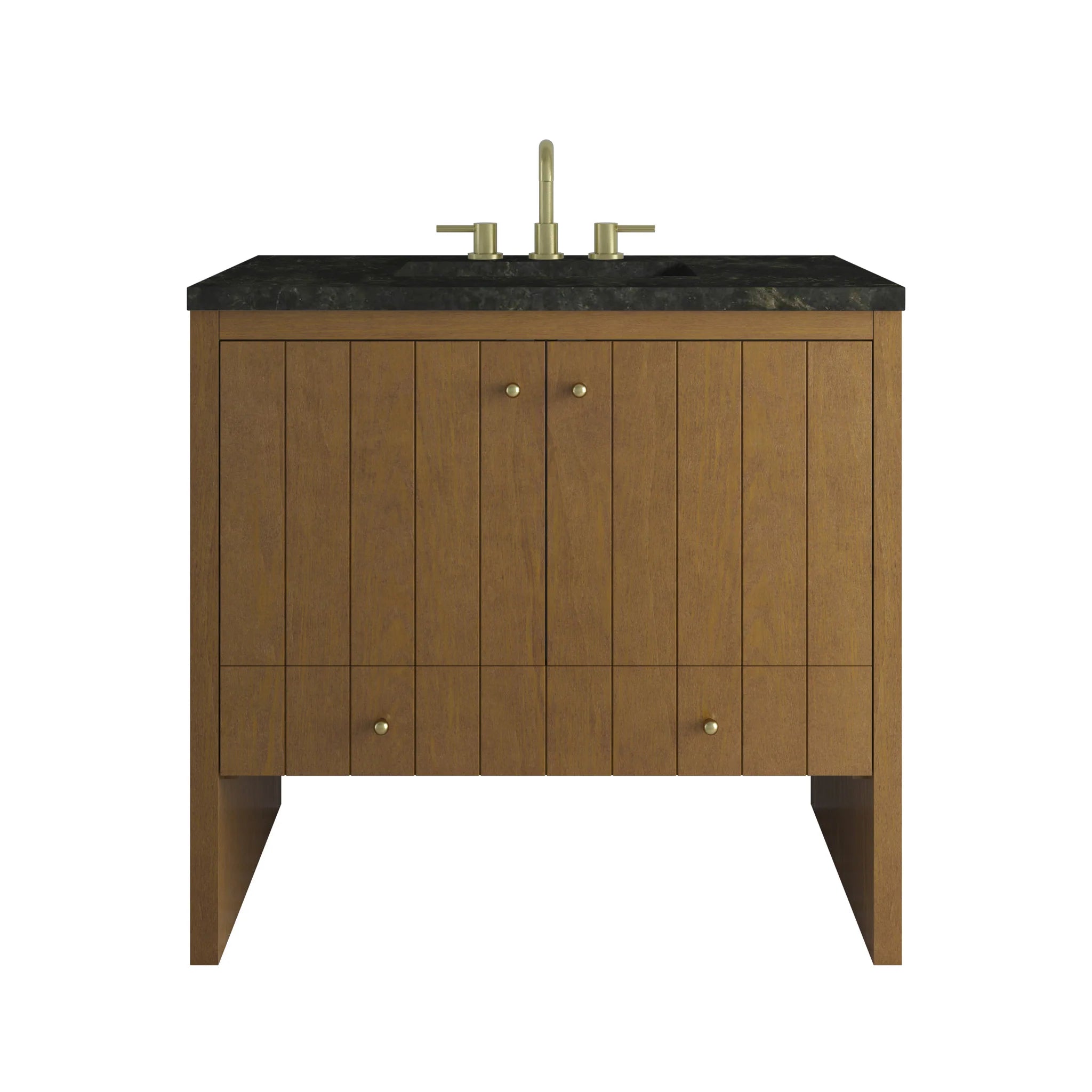 36" Hudson Single Vanity in Honey Oak by James Martin Vanities-Phantome Eclos 
