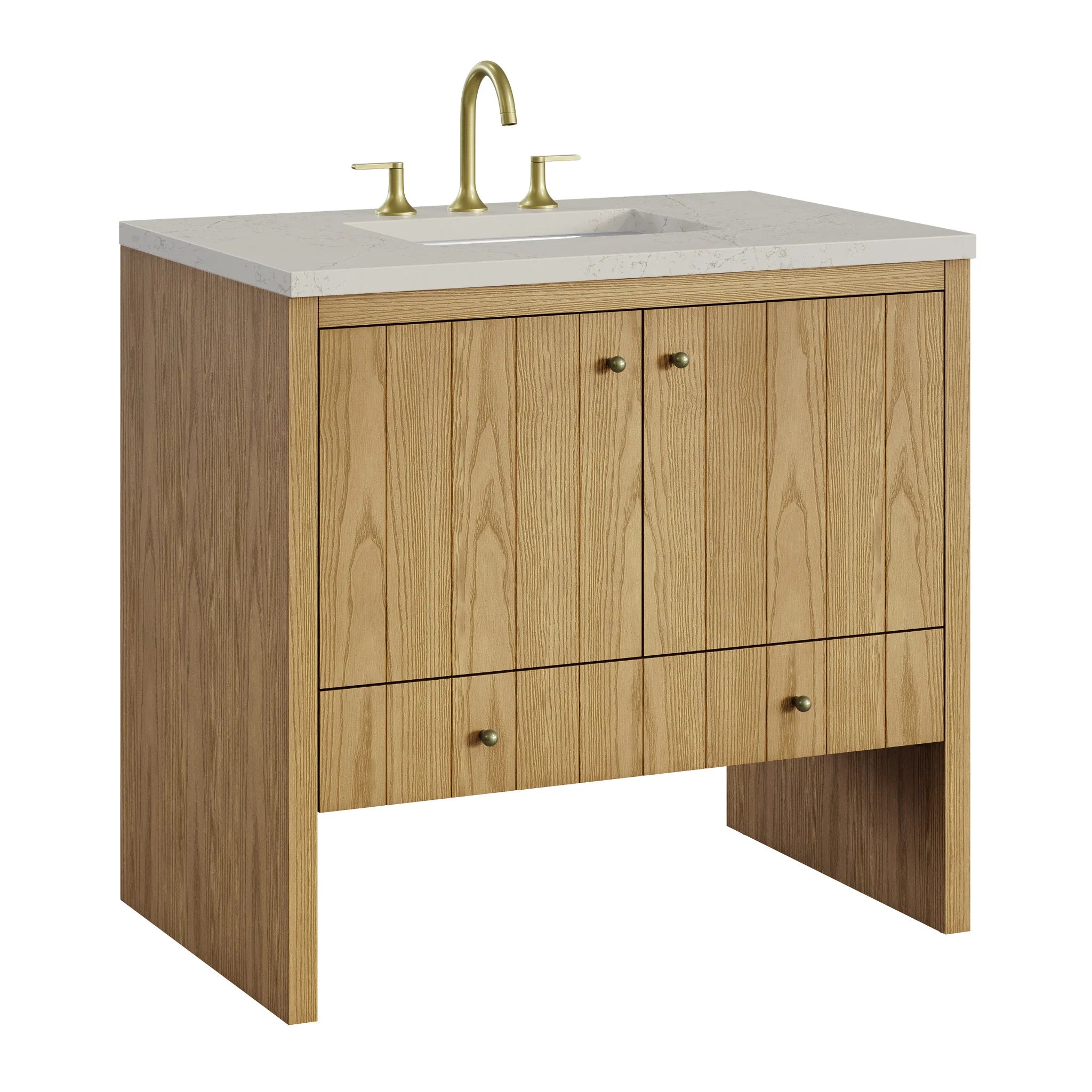 36-hudson-single-vanity-in-light-natural-oak-by-james-martin-vanities-siberian-silestone image 4