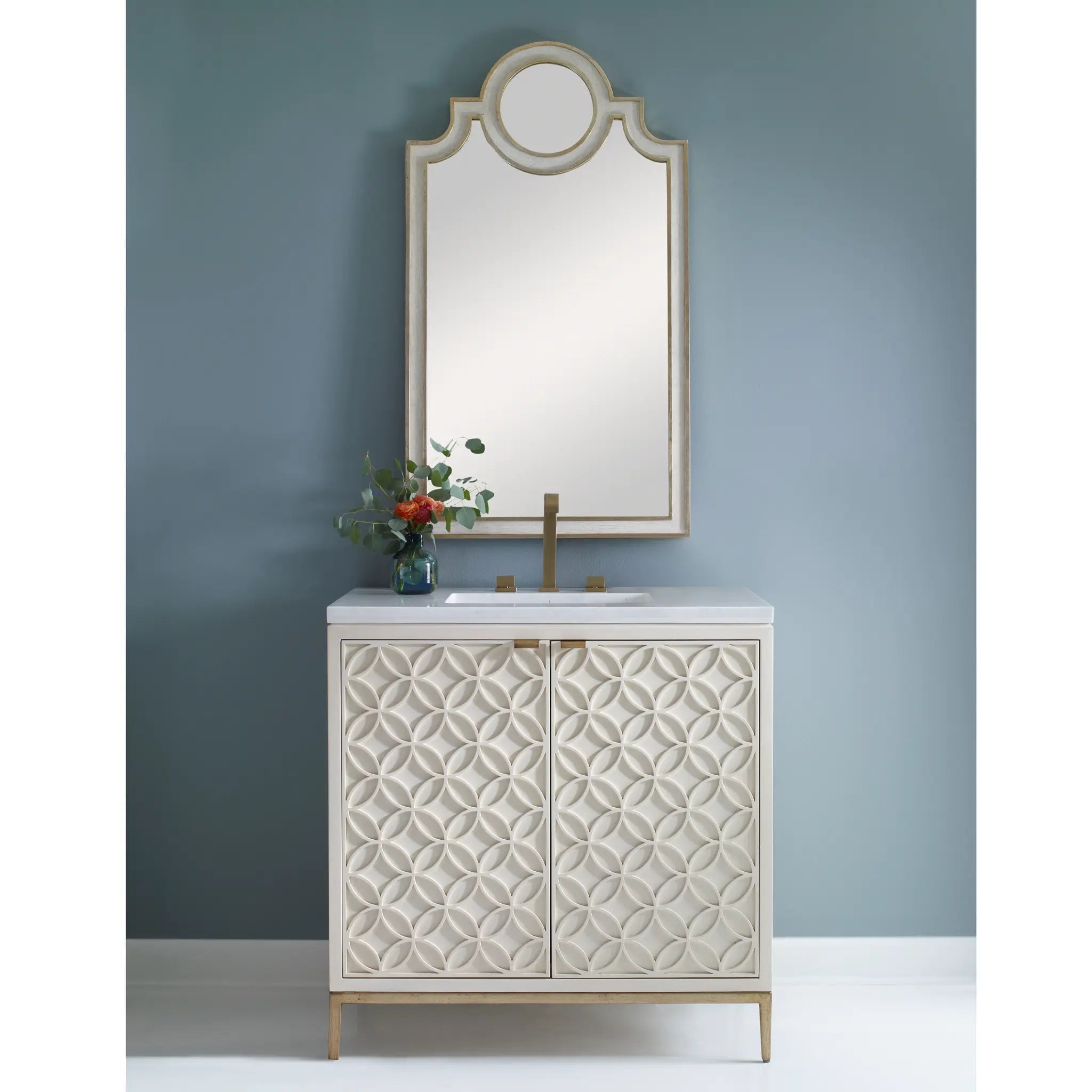 36" Italian Sink Chest - Linen by Ambella Home image 6