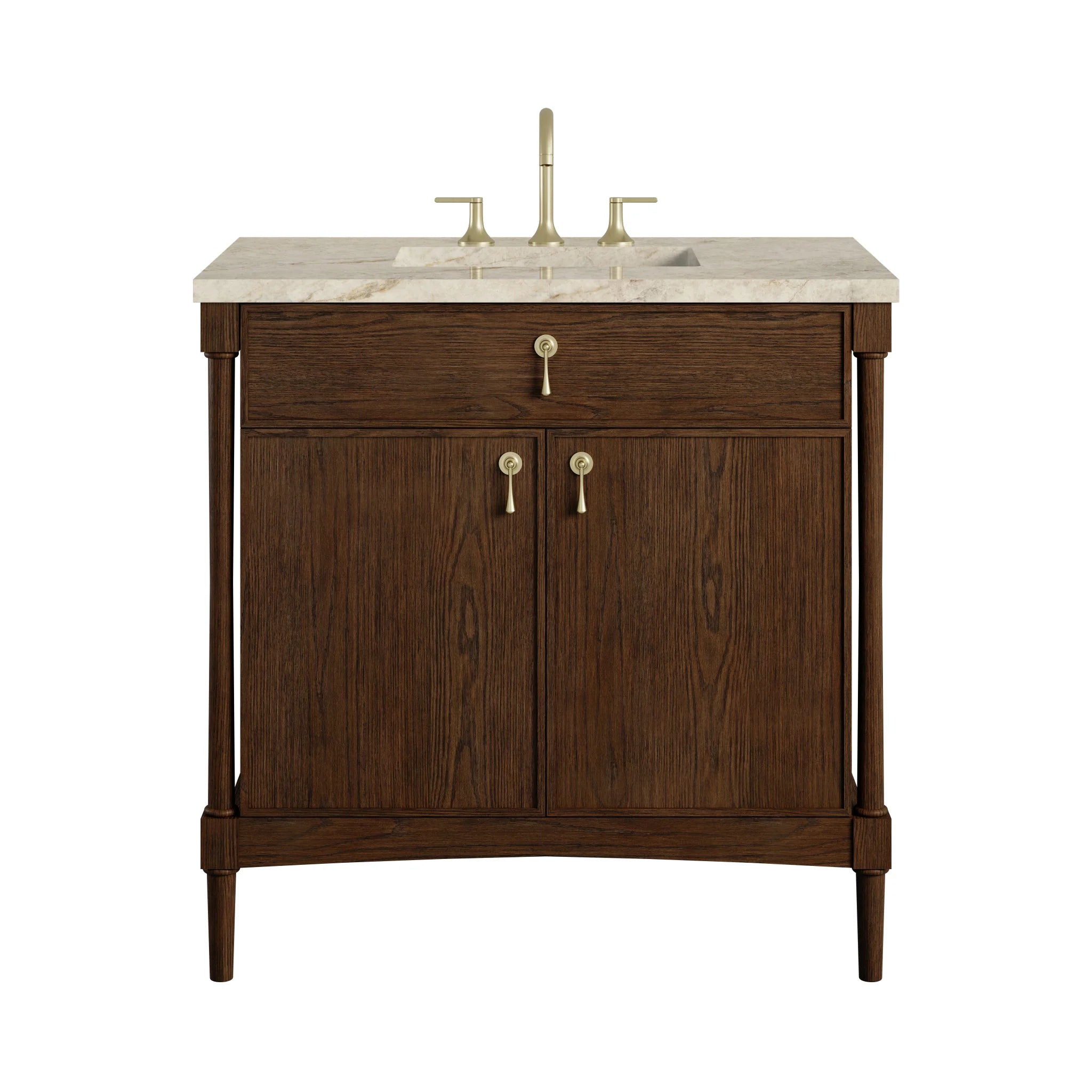 36" Kinnsden Single Vanity in Sable Oak by James Martin Vanities-Tajnar Eclos 
