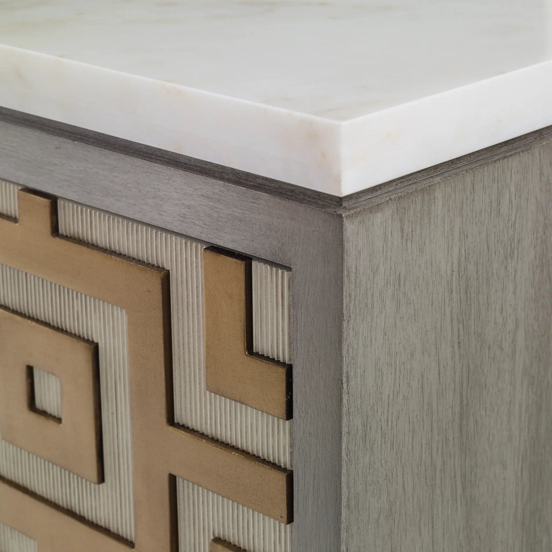 36" Labyrinth Sink Chest - Ash Grey by Ambella Home image 2
