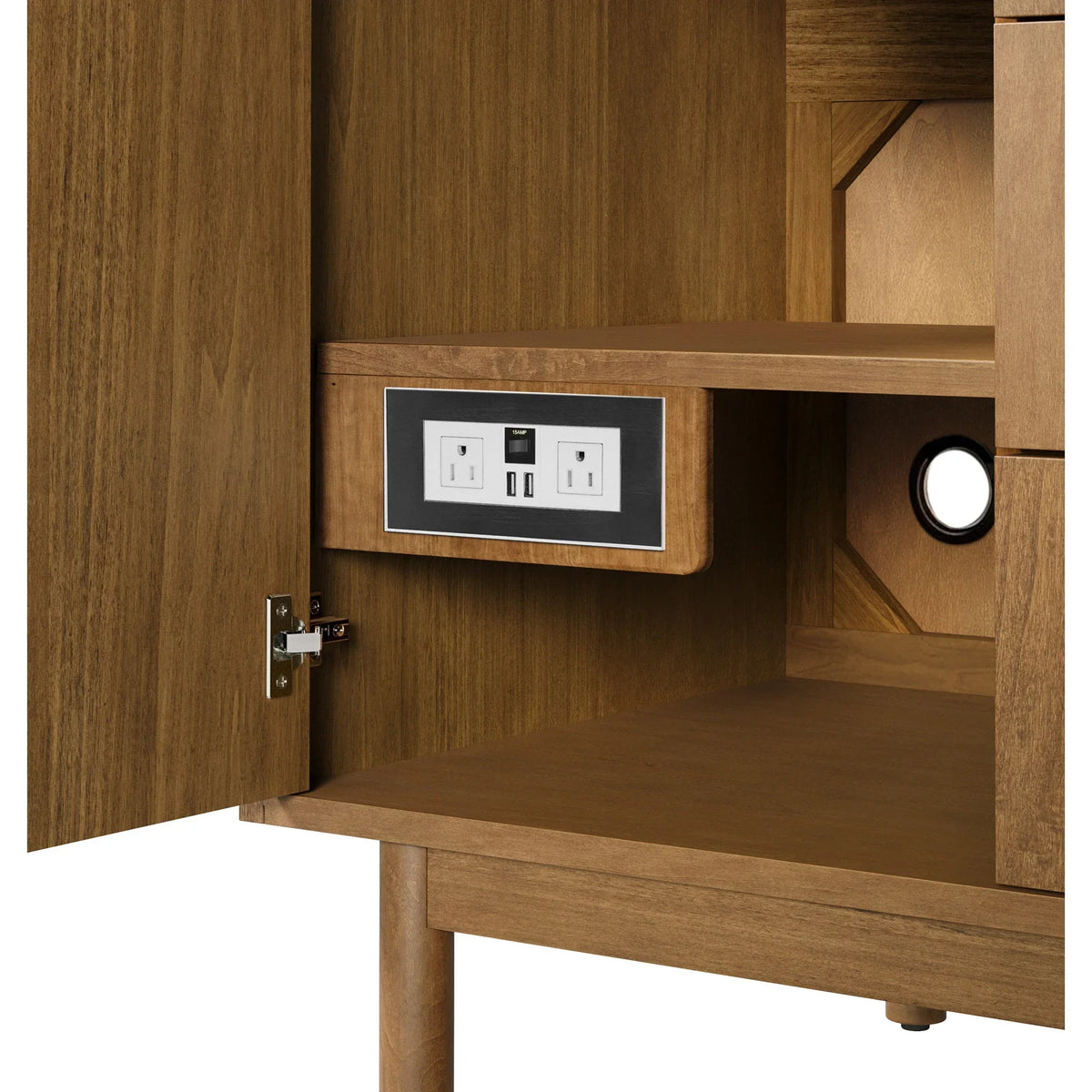 36" Laurent Single Vanity in Light Honey Oak-jmv-Cabinet Only-No Top image 124
