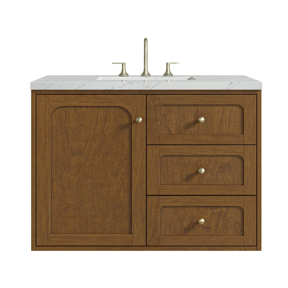 36" Laurent Single Vanity in Light Honey Oak-jmv-Ethereal Noctis Silestone-8" Widespread image 43