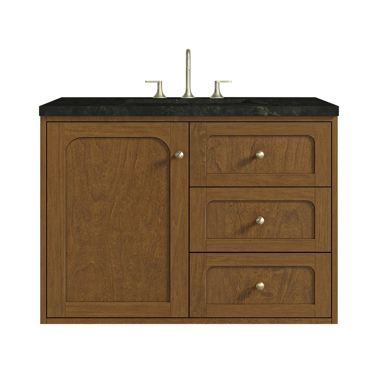 36" Laurent Single Vanity in Light Honey Oak-jmv-Phantome Eclos-8" Widespread image 71
