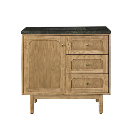 36" Laurent Single Vanity in Light Natural Oak by James Martin Vanities