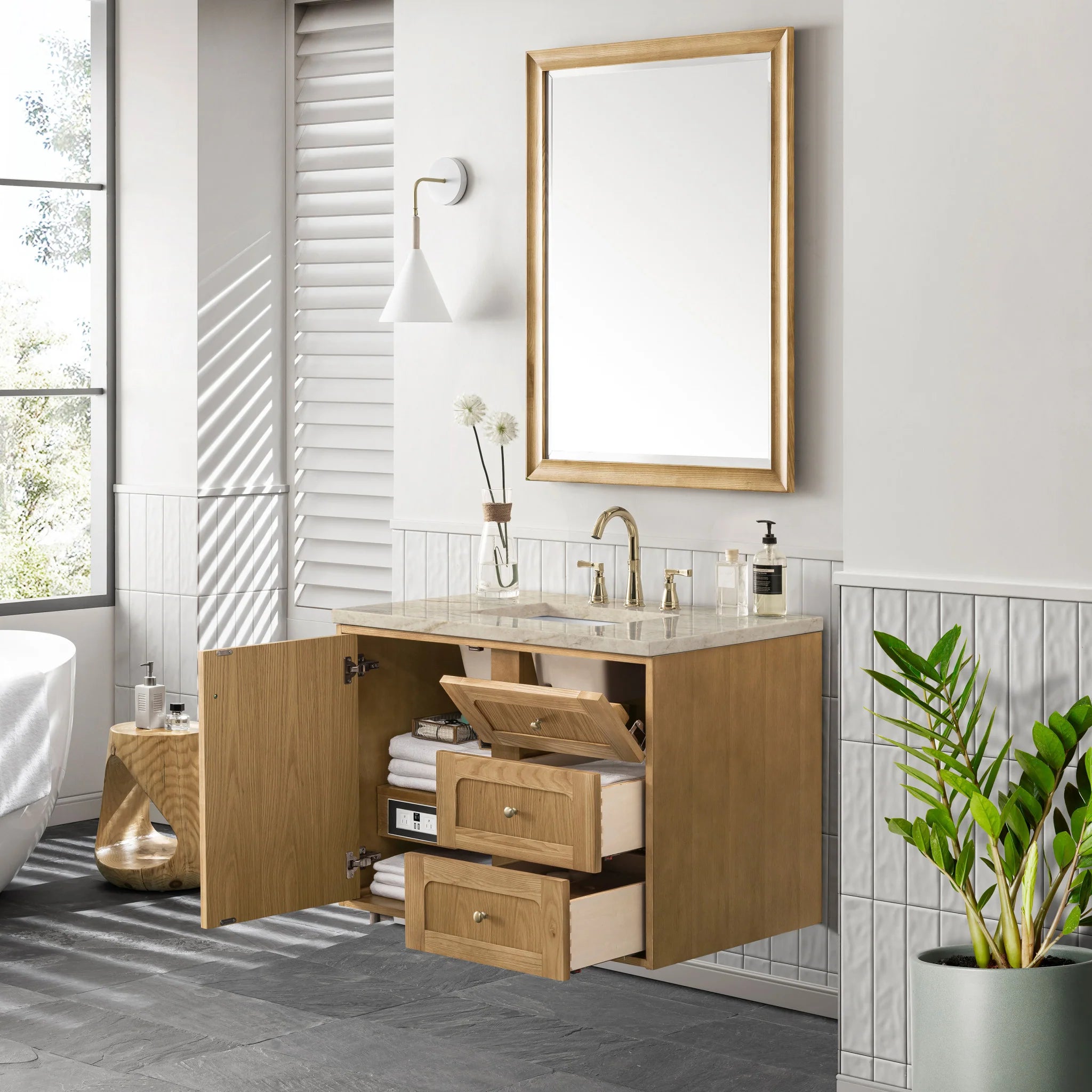 36-laurent-single-vanity-in-light-natural-oak-by-james-martin-vanities-tajnar-eclos-zero-silica image 23