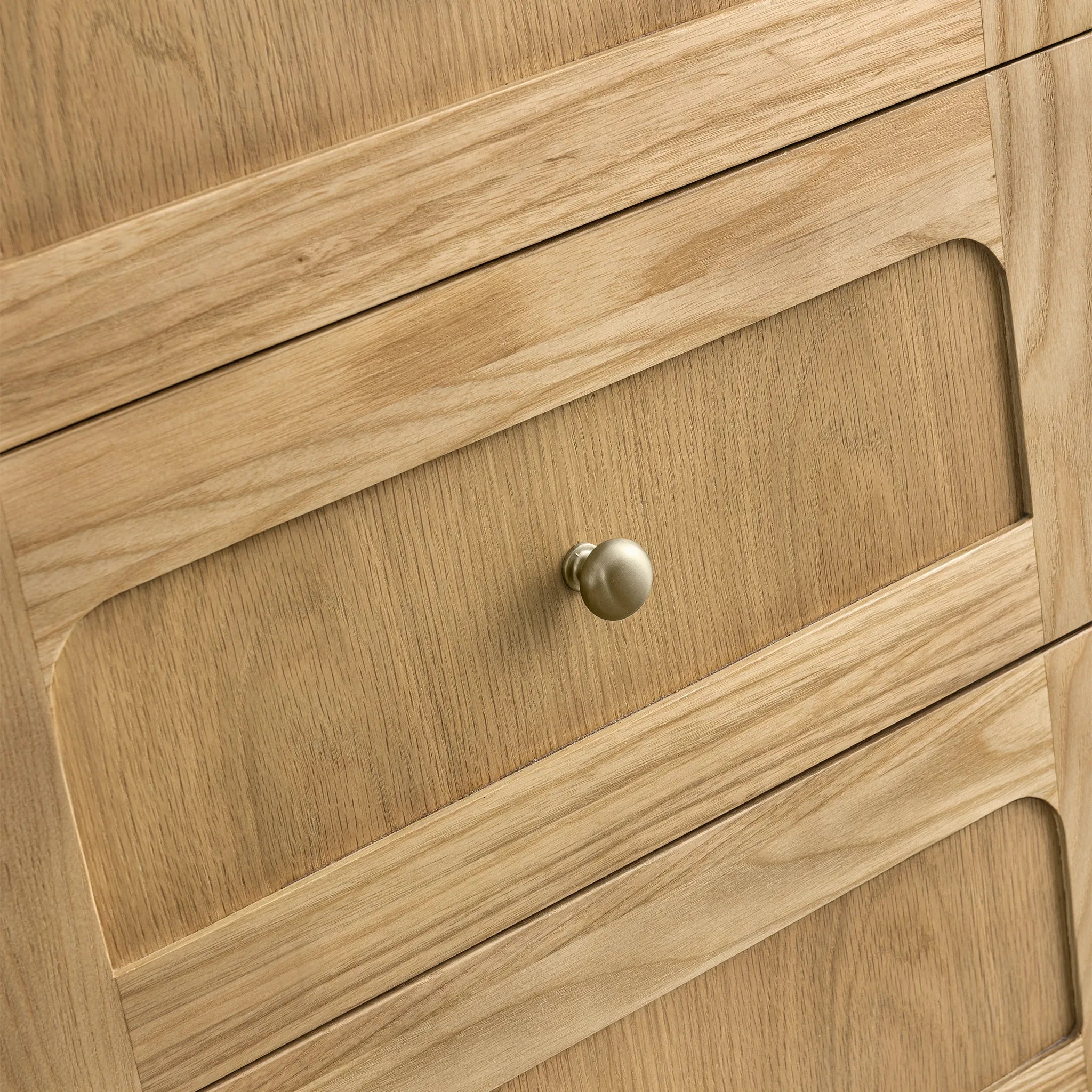 36" Laurent Single Vanity in Light Natural Oak-Carrara White Marble-8" Widespread image 11
