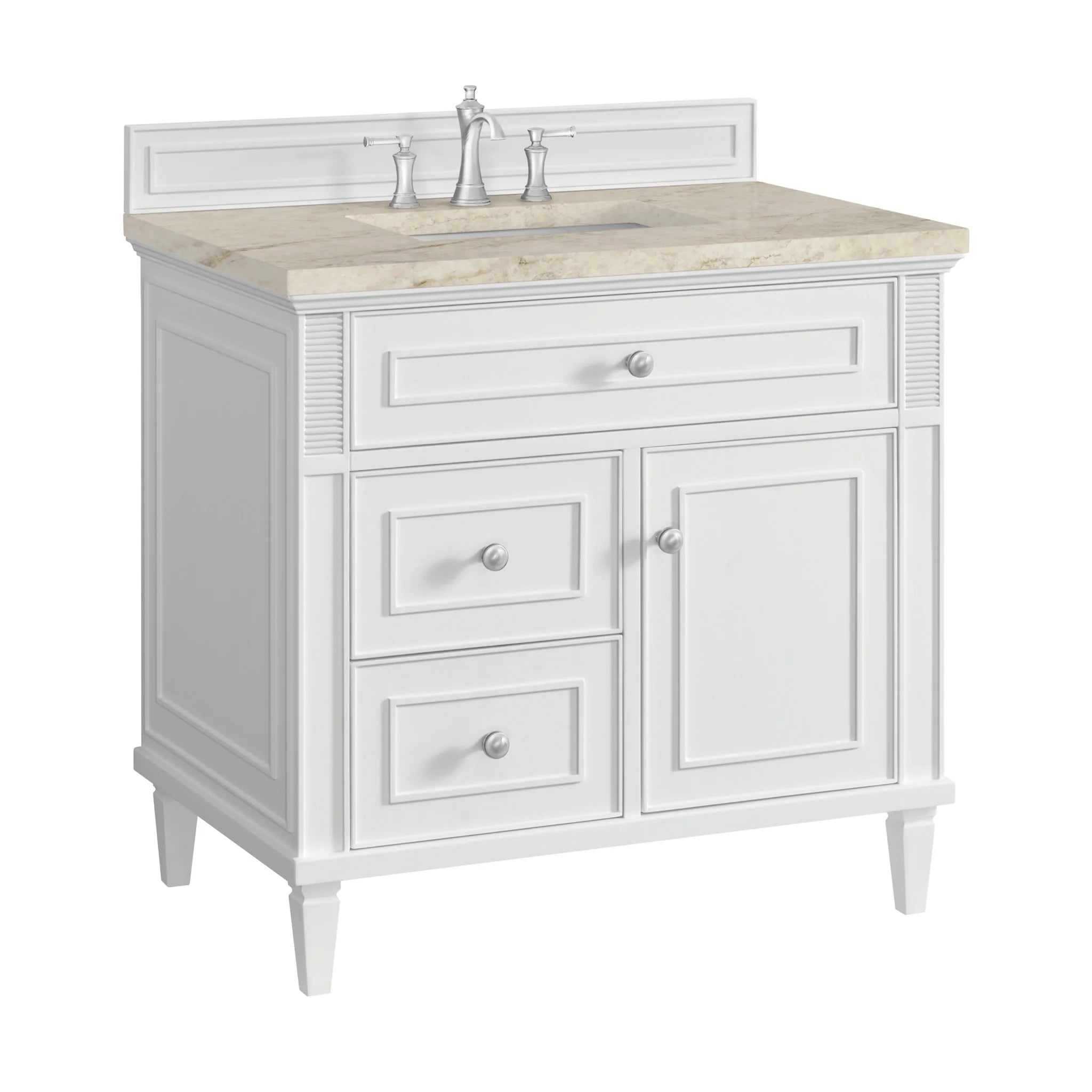 36-lorelai-single-vanity-in-bright-white-by-james-martin-vanities-tajnar-eclos-zero-silica image 4