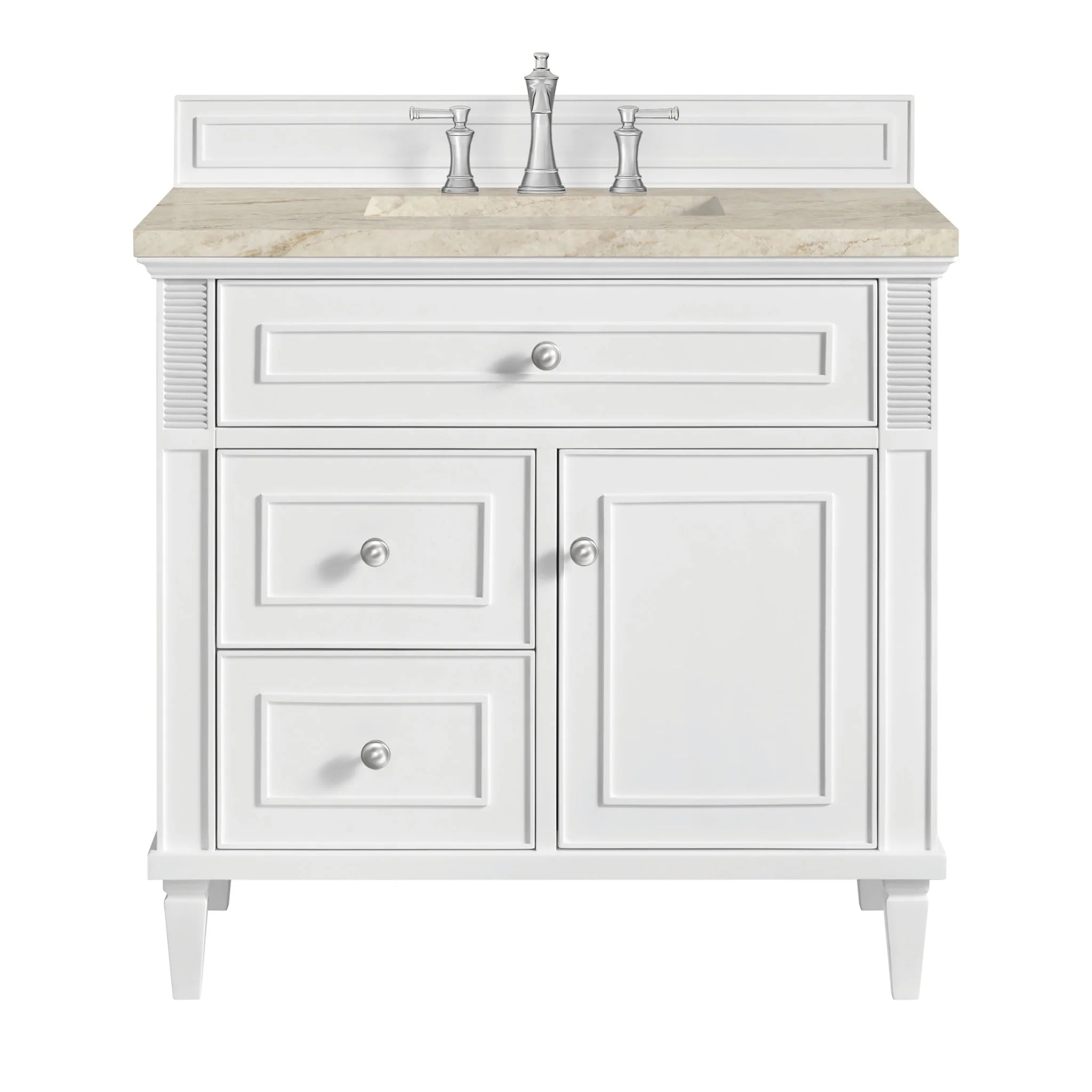 36-lorelai-single-vanity-in-bright-white-by-james-martin-vanities-tajnar-eclos-zero-silica image