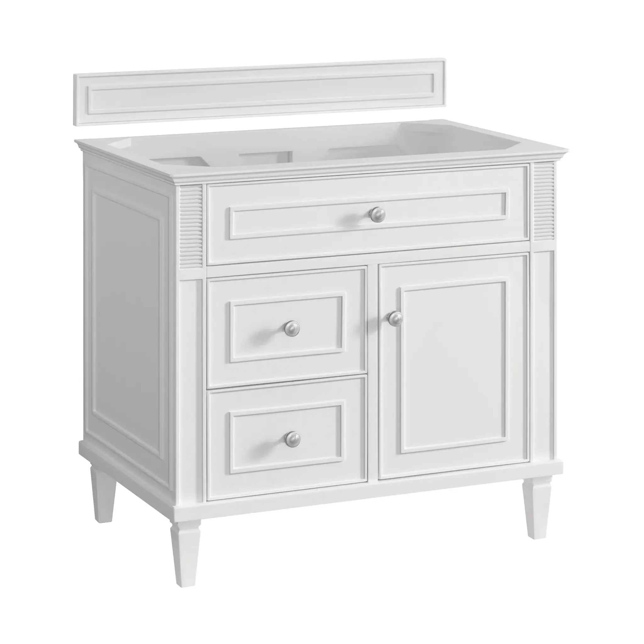 36" Lorelai Single Vanity in Bright White-Cabinet Only-Not Available image