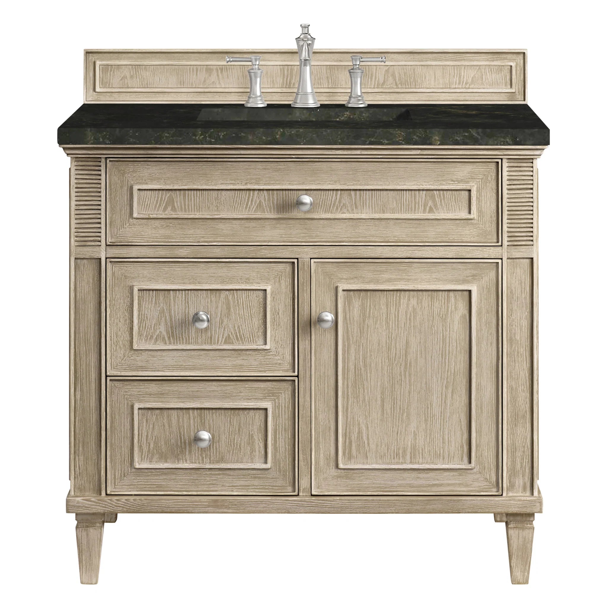 36-lorelai-single-vanity-in-whitewashed-oak-by-james-martin-vanities-phantome-eclos-zero-silica image