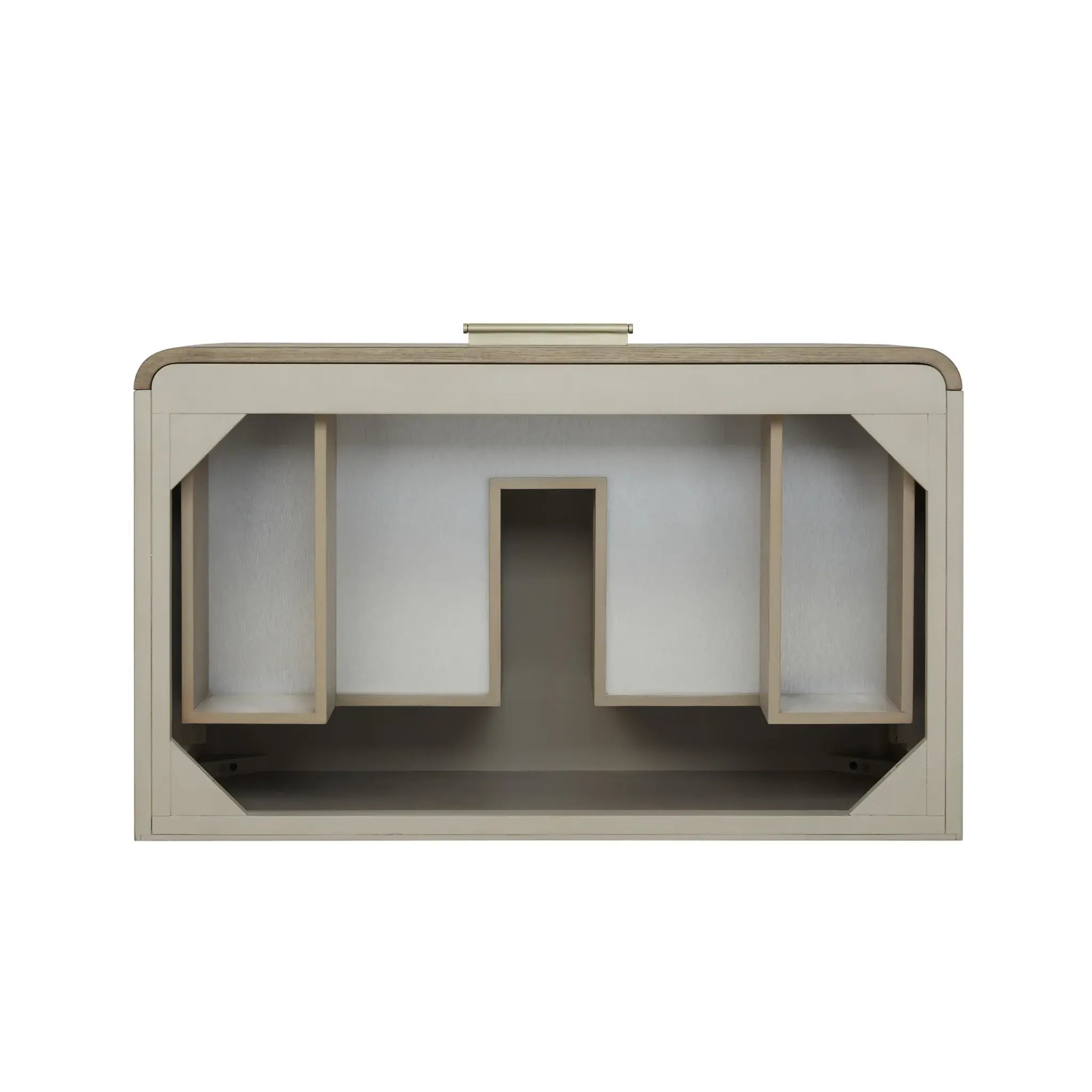 36" Lucian Single Vanity in Pebble Oak-White Zeus Silestone-Single Hole image 3