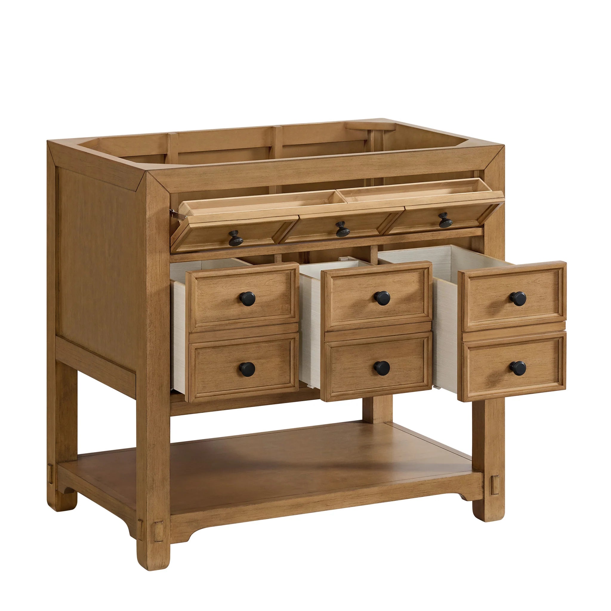 36-malibu-single-vanity-in-amber-birch-by-james-martin-vanities-phantome-eclos-zero-silica image 1