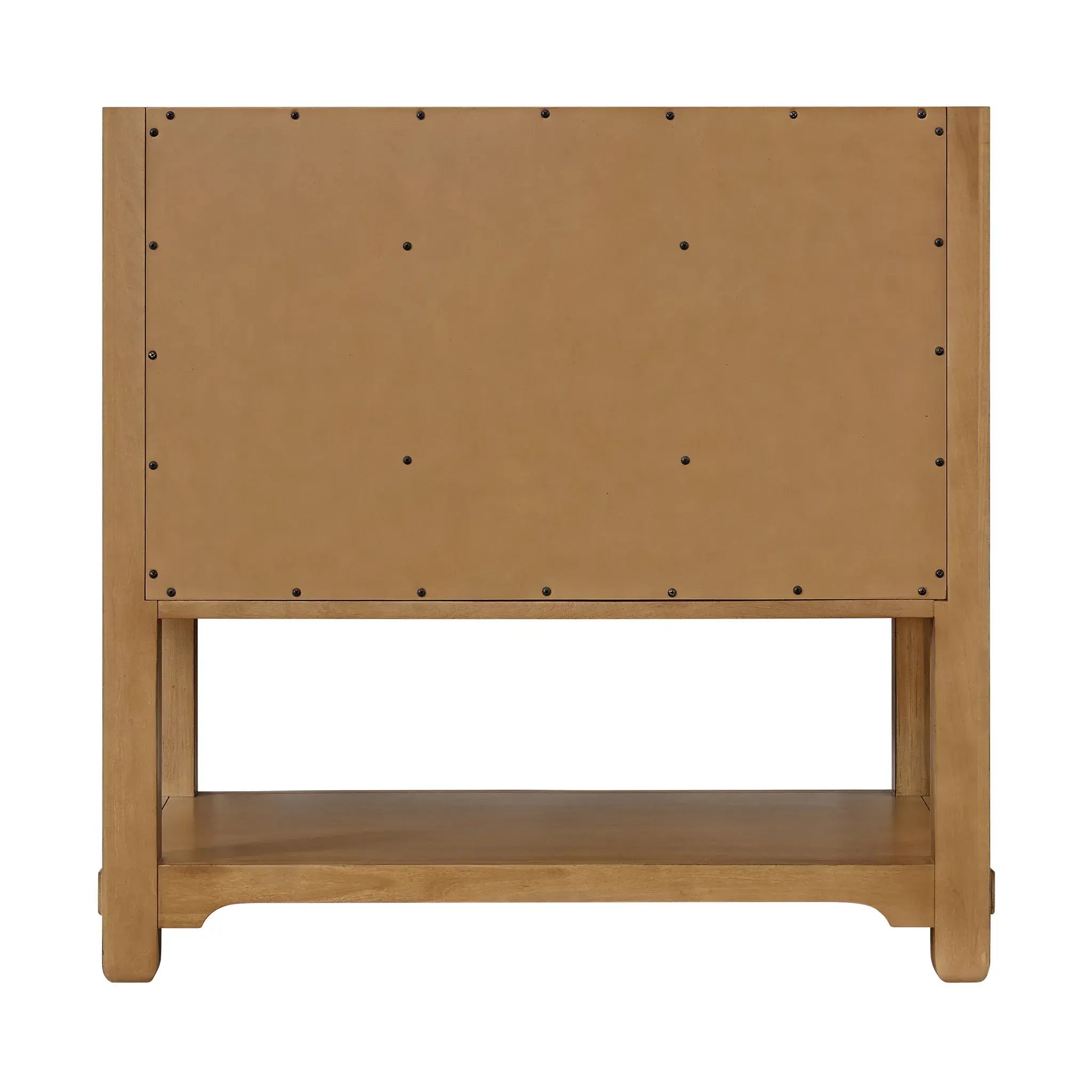 36" Malibu Single Vanity in Amber Birch-Eternal Jasmine Pearl Silestone-8" Widespread image 8