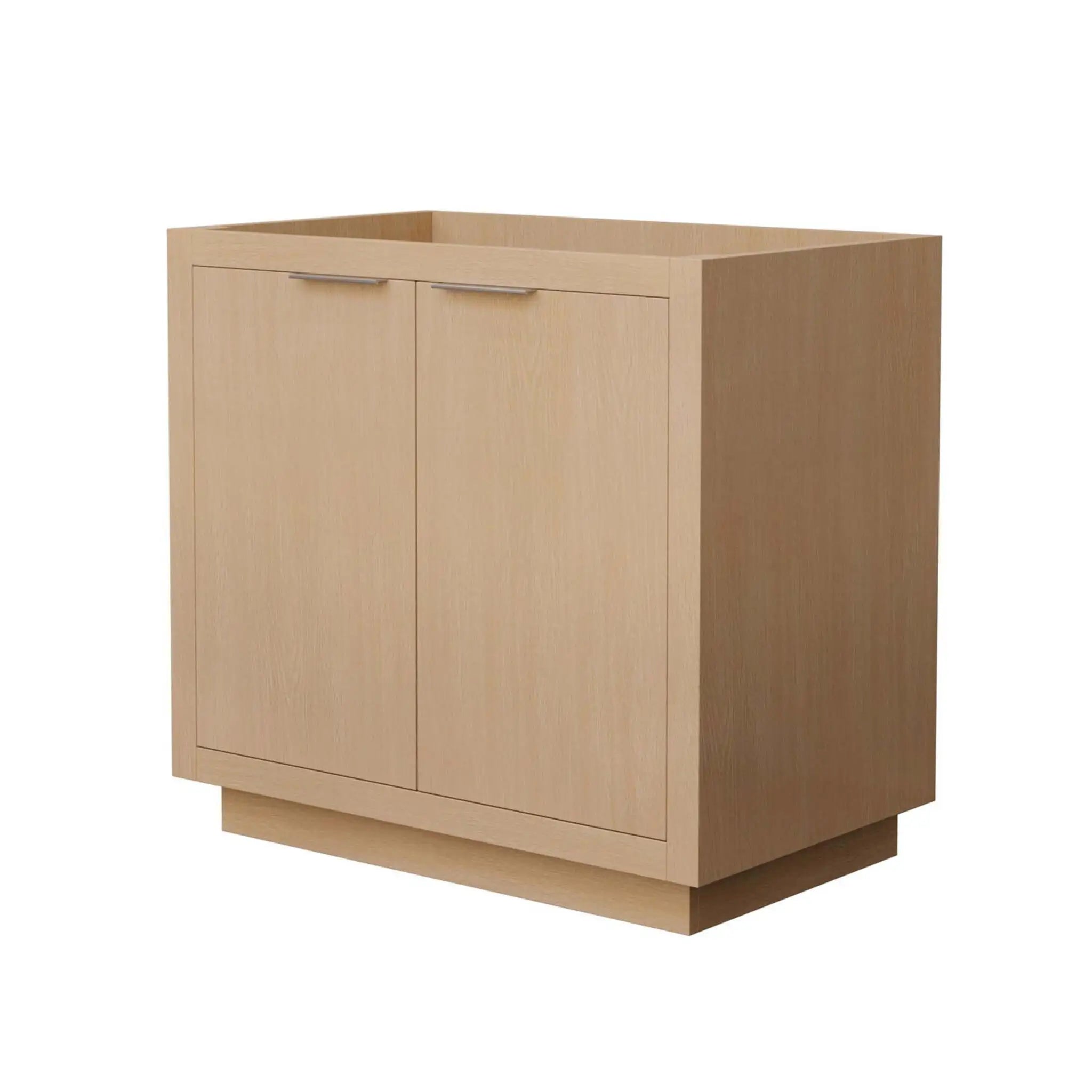 36" Maroni Single Bathroom Vanity in Light Straw with Brushed Nickel Trim by Wyndham