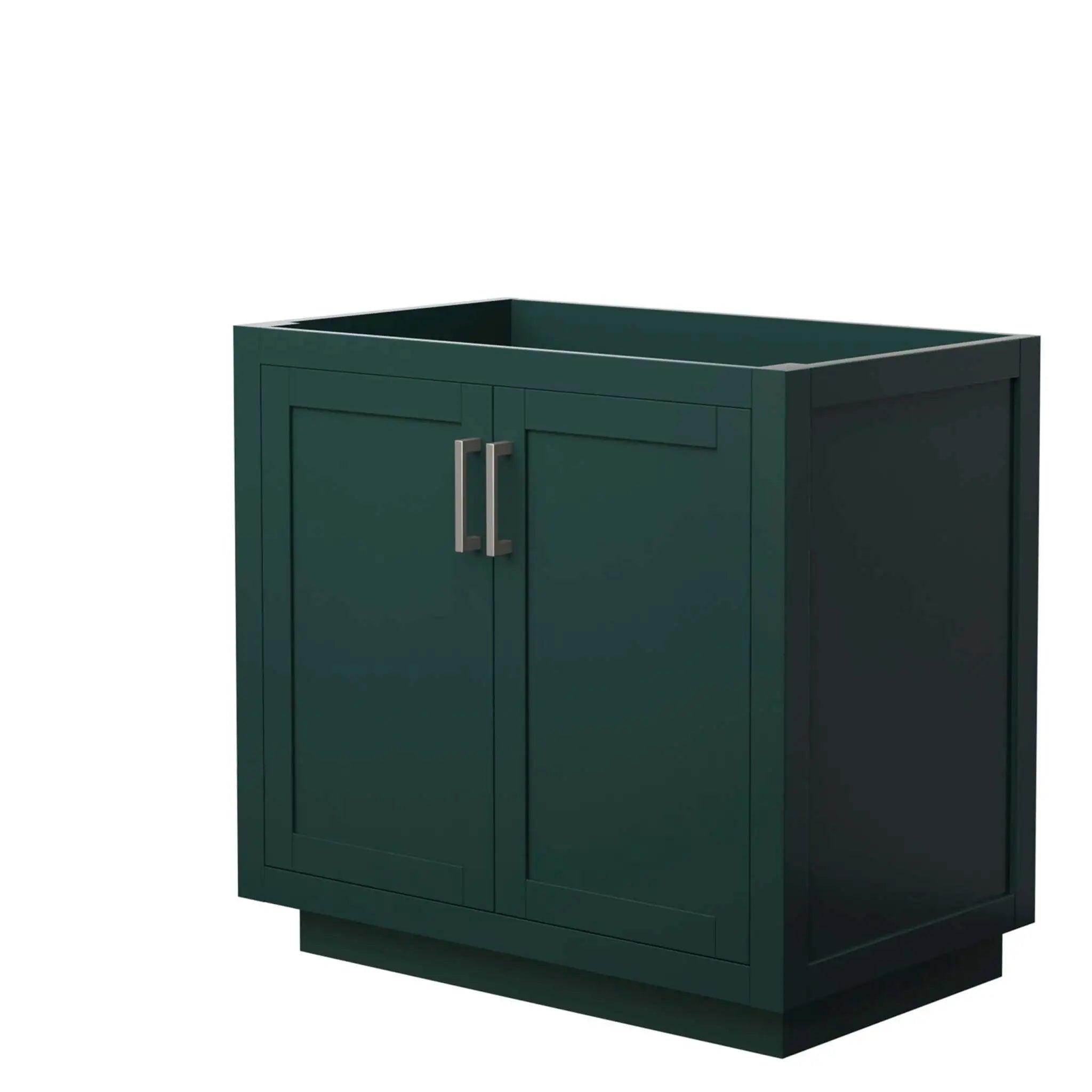 36" Miranda Single Bathroom Vanity in Green with Brushed Nickel Trim by Wyndham