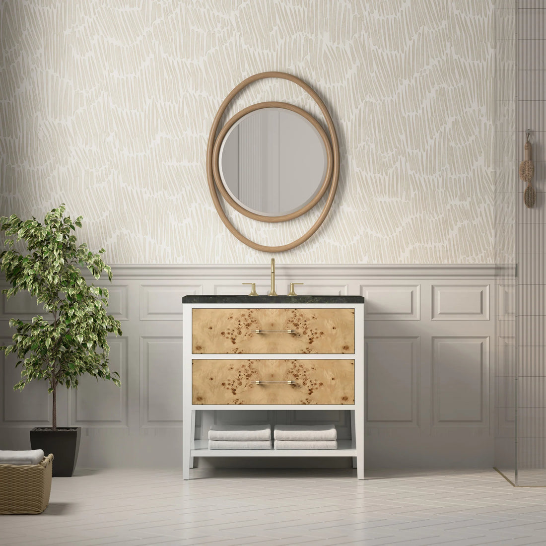 36-olena-single-vanity-in-light-mappa-burl-and-polished-white-by-james-martin-vanities-phantome-eclos-zero-silica image 10