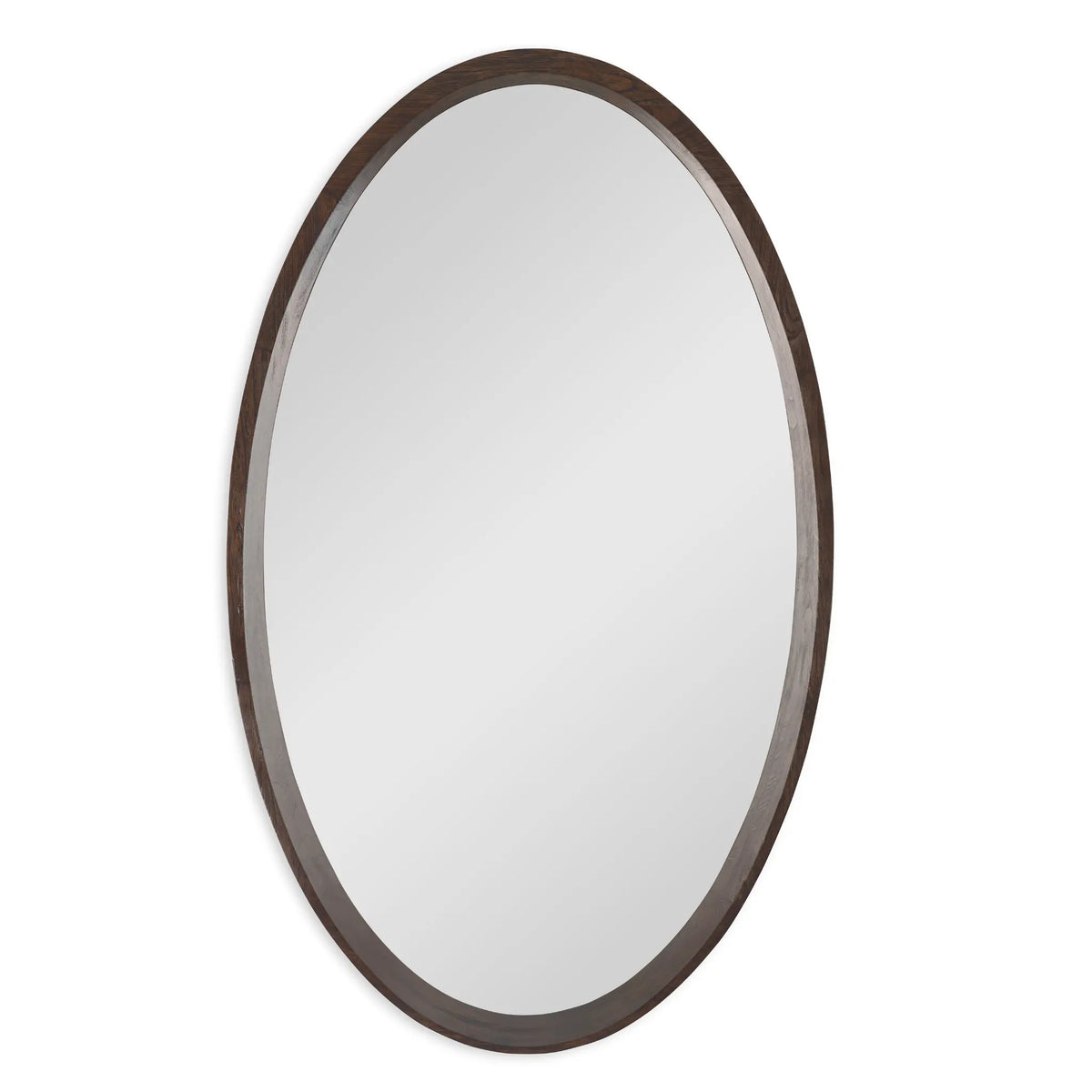 36" Oval Orbit Mirror - Walnut by Ambella Home image