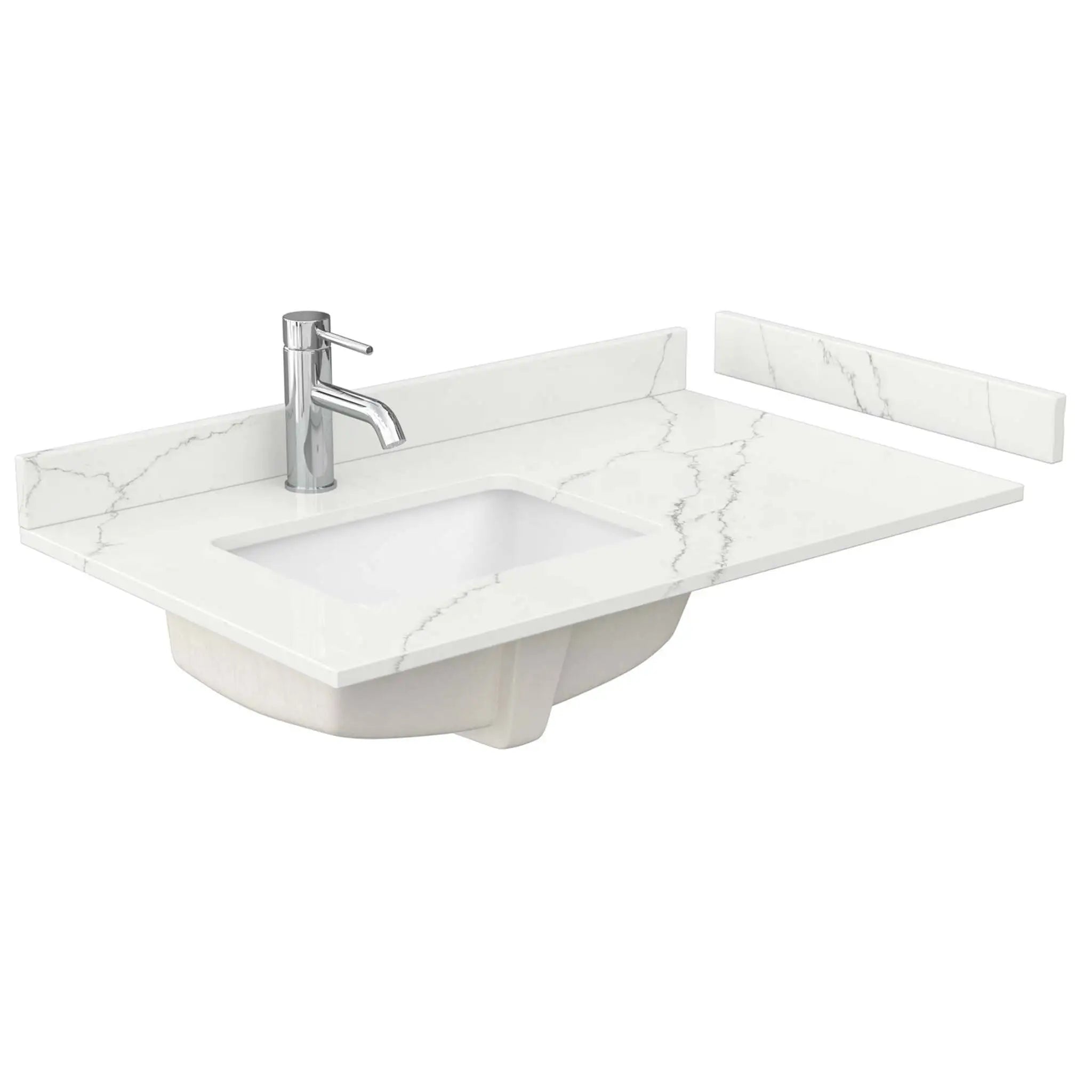 36" Palmilla Single Bathroom Vanity in Natural Oak with Matte Black Trim by Wyndham