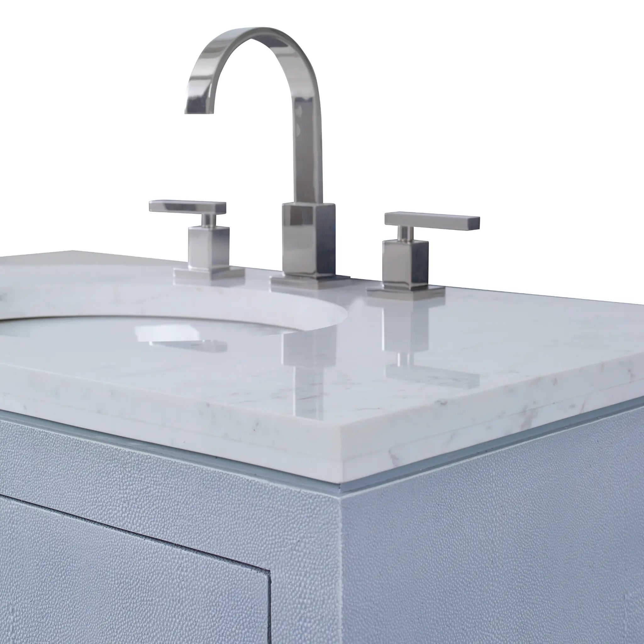 36" Shagreen Sink Chest - Polar Blue by Ambella Home image 2