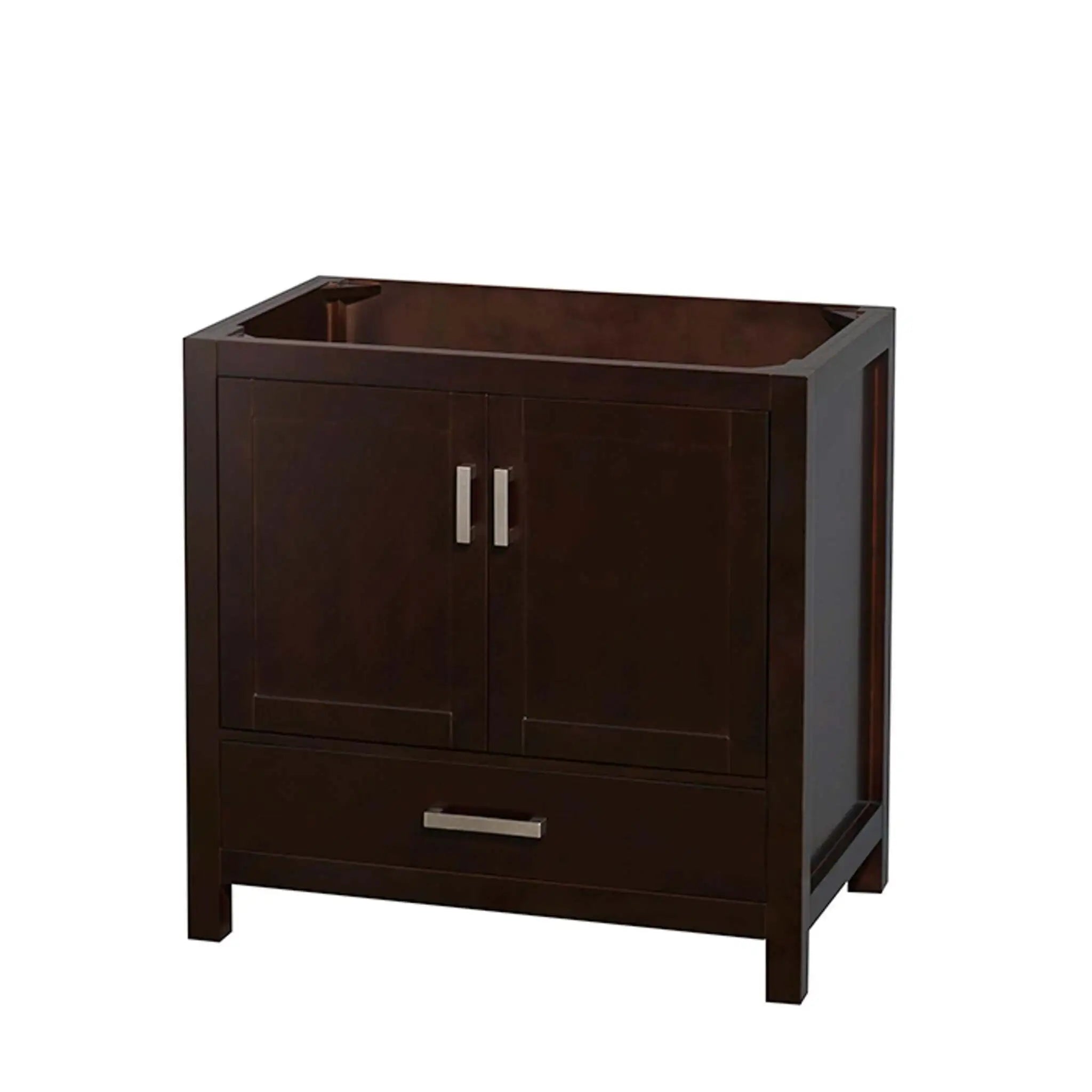 36" Sheffield Single Bathroom Vanity in Espresso with Brushed Chrome Trim by Wyndham