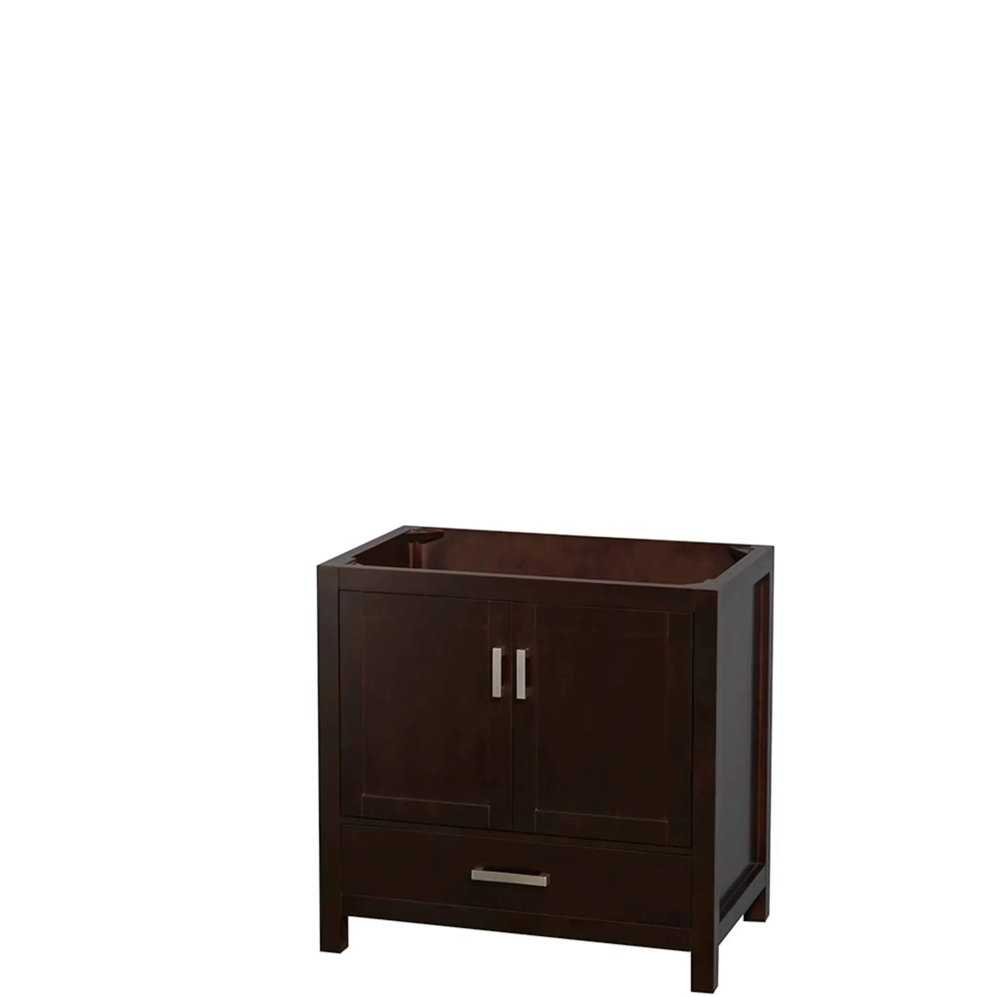 36" Sheffield Single Bathroom Vanity in Espresso with Brushed Chrome Trim by Wyndham