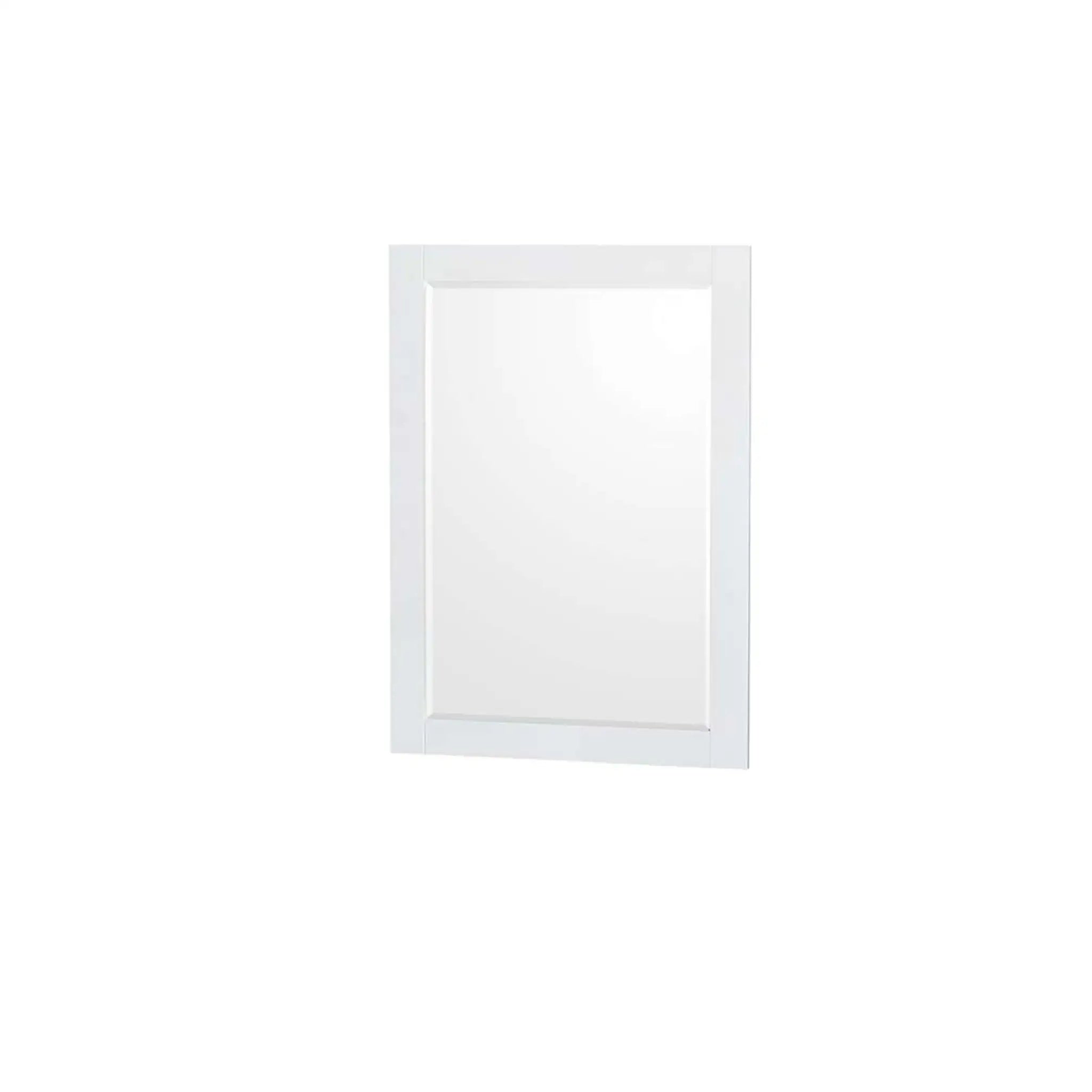 36" Sheffield Single Bathroom Vanity in White with Brushed Chrome Trim & 24" Mirror by Wyndham