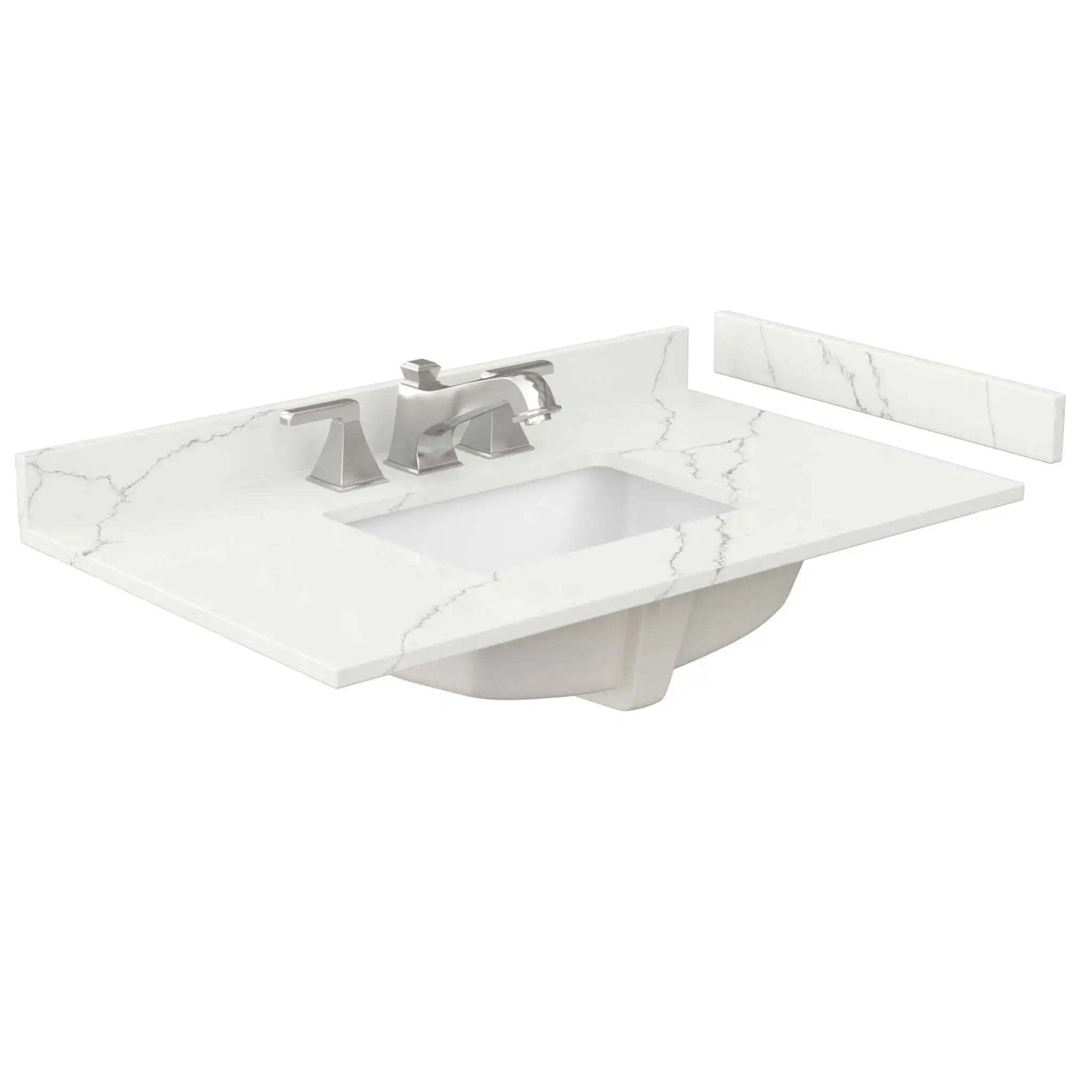 36" Sheffield Single Bathroom Vanity in White with Brushed Chrome Trim by Wyndham