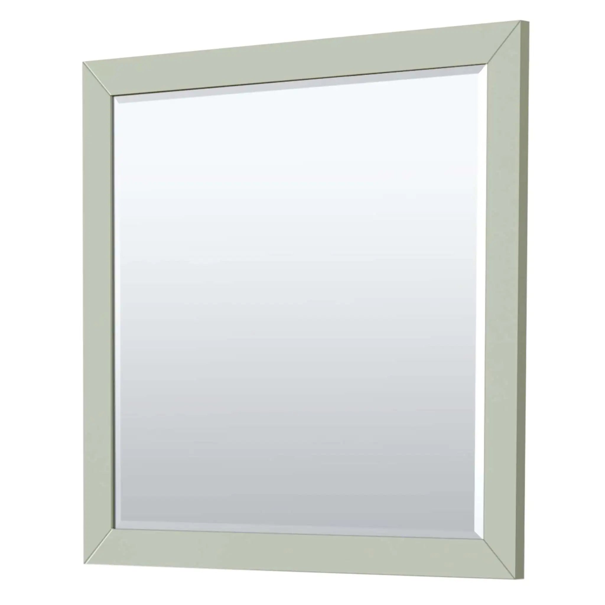 36" Strada Single Bathroom Vanity in Light Green with Matte Black Trim & 34" Mirror by Wyndham