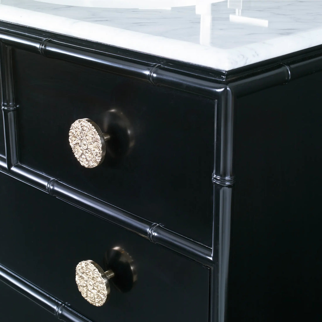 38" Bamboo Sink Chest - Glossy Black by Ambella Home image 2