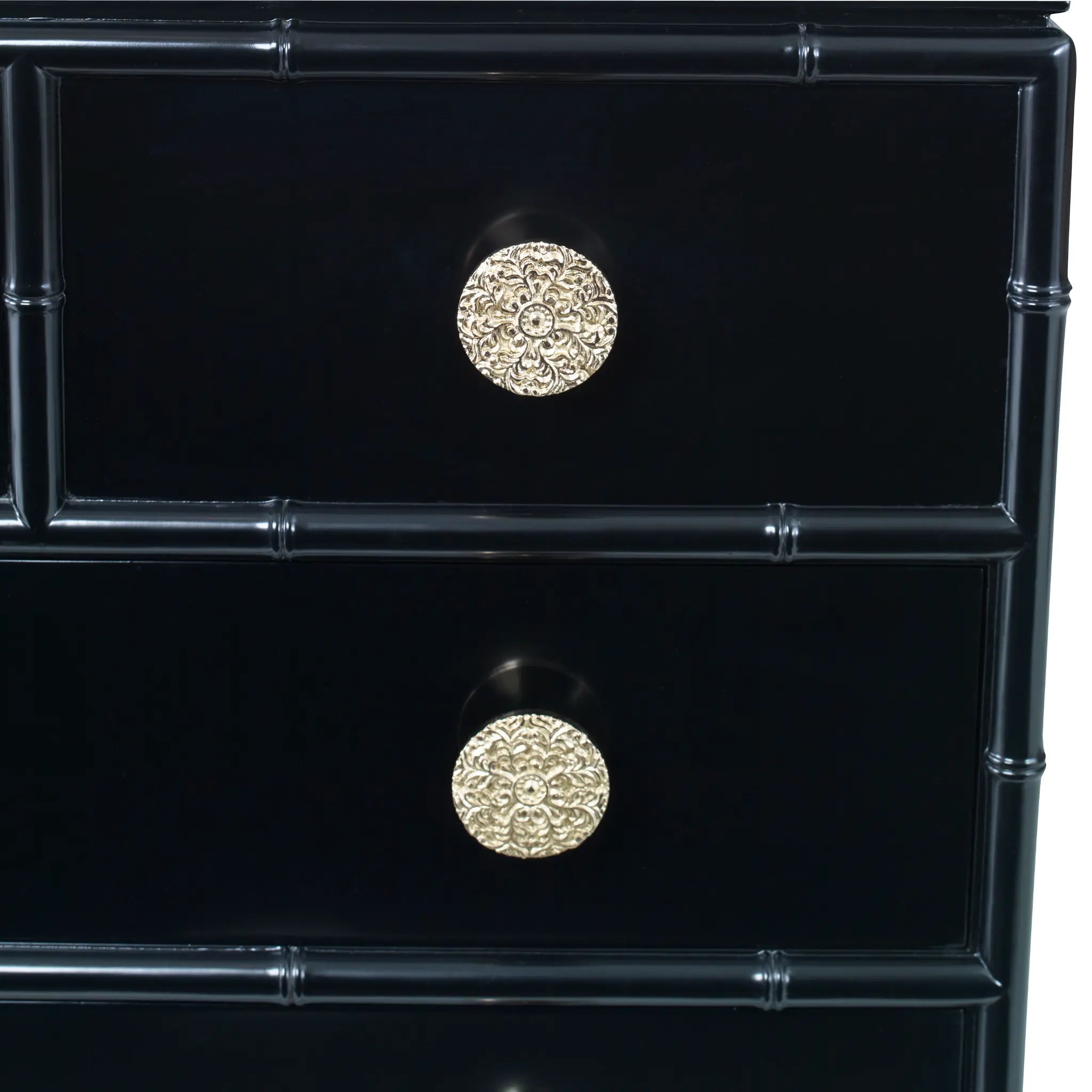38" Bamboo Sink Chest - Glossy Black by Ambella Home image 3
