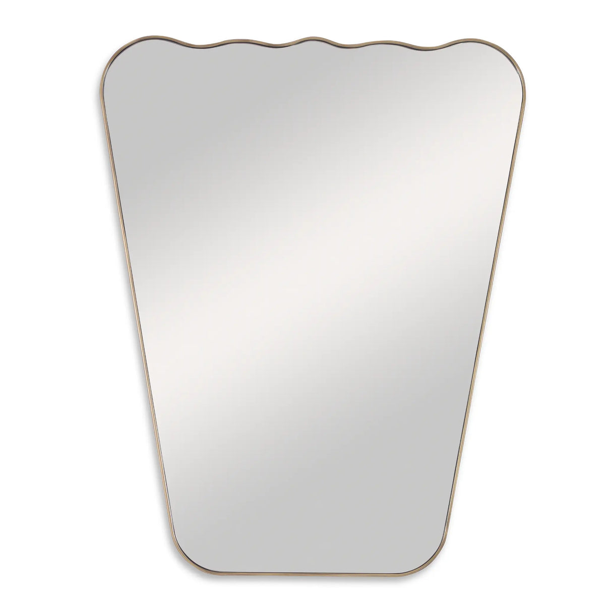38" Wavy Mirror - Antiqued Brass by Ambella Home image