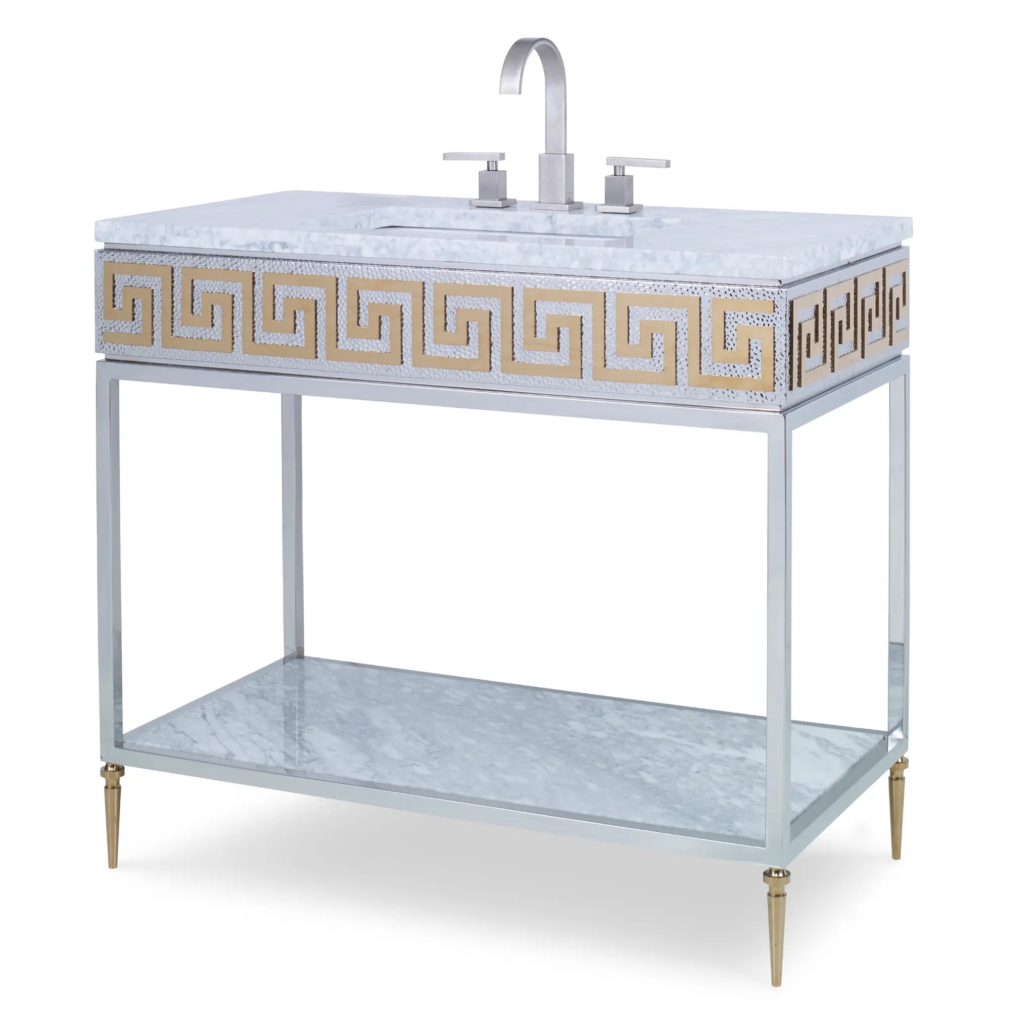 40" Roman Sink Chest - Stainless Steel by Ambella Home image 1
