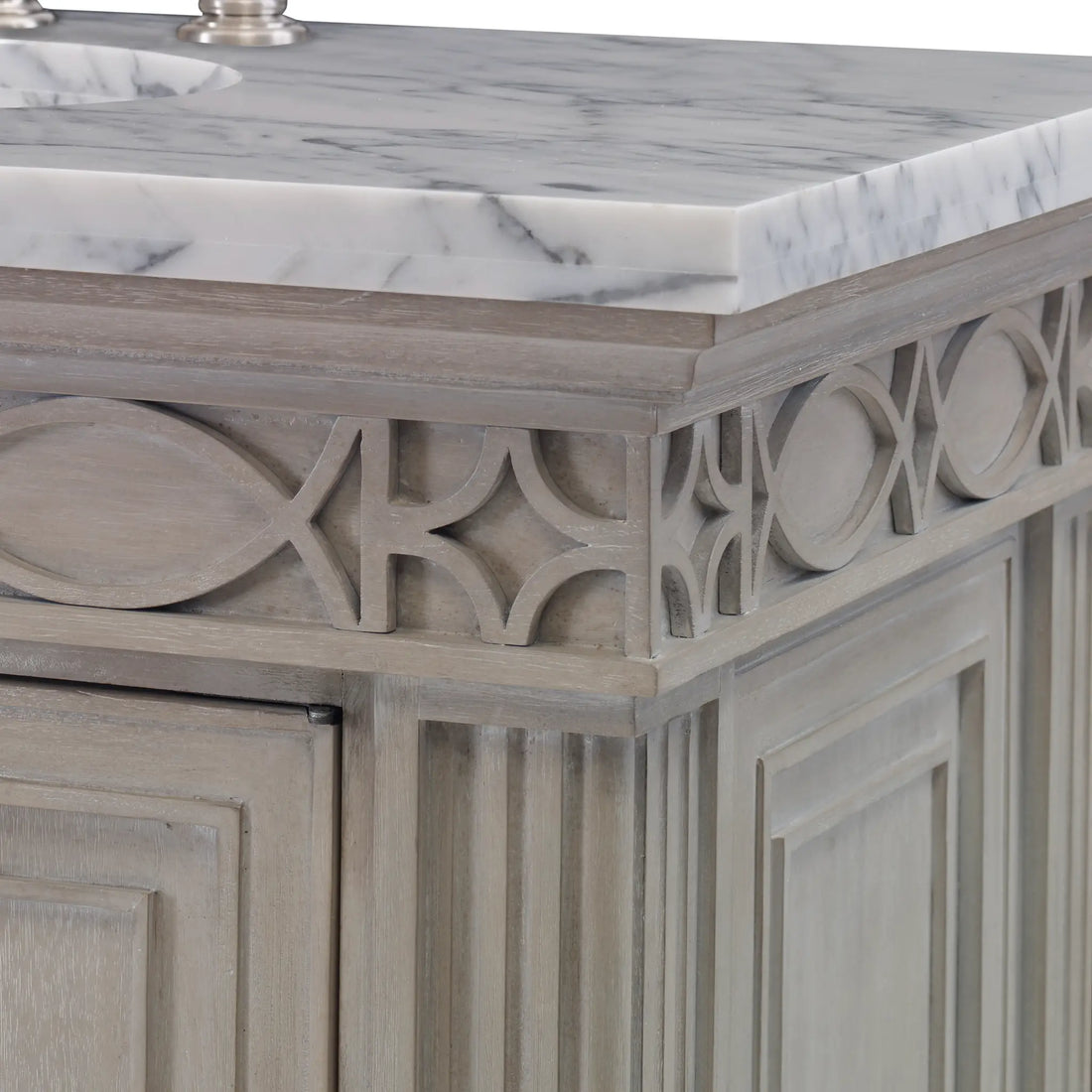 40" Seville Sink Chest - French White by Ambella Home image 2