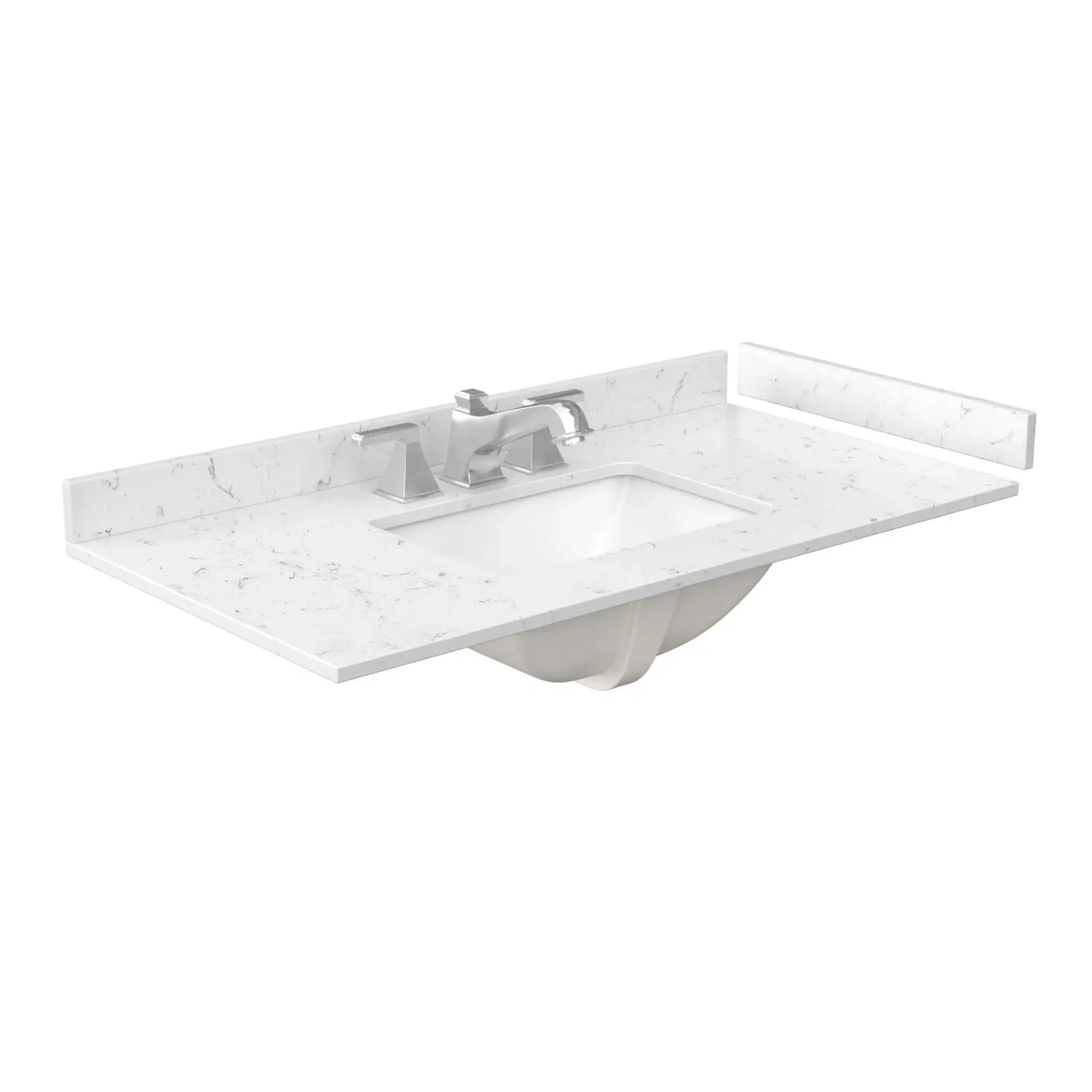 42" Beckett Single Bathroom Vanity in Whitewashed Oak with Brushed Nickel Trim by Wyndham