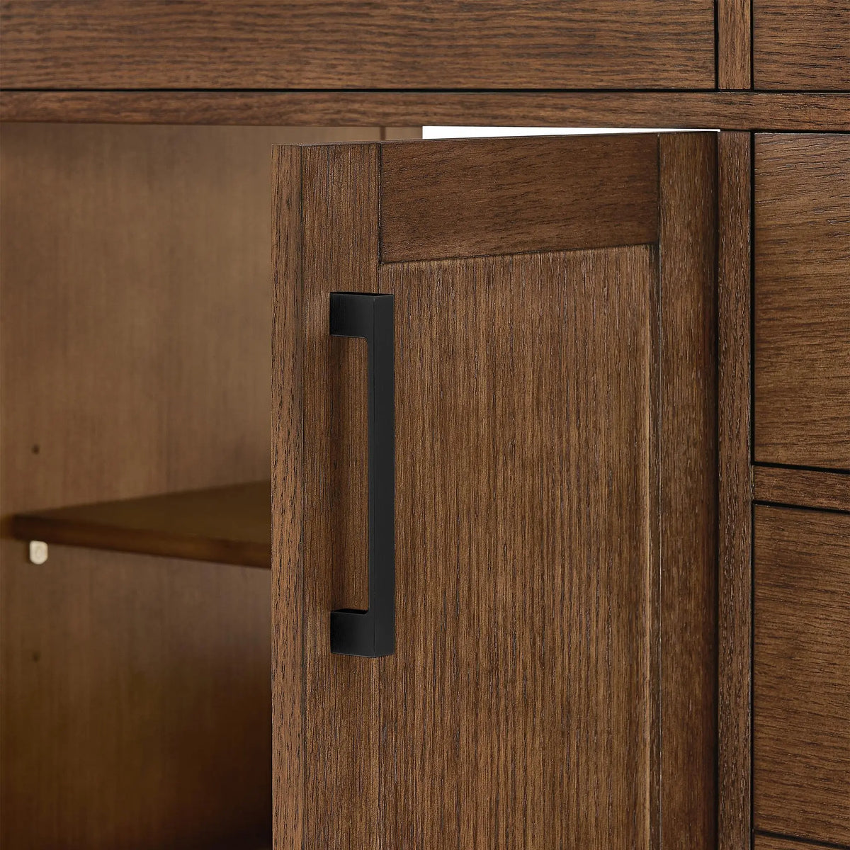 72" Beckett Double Bathroom Vanity with Toe Kick Dark Oak Matte Black Trim by wyndham View 45