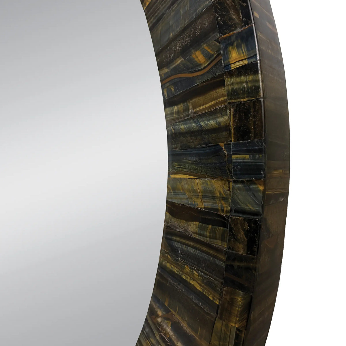 42" Koko Blue Tiger Eye Mirror by Ambella Home image 2