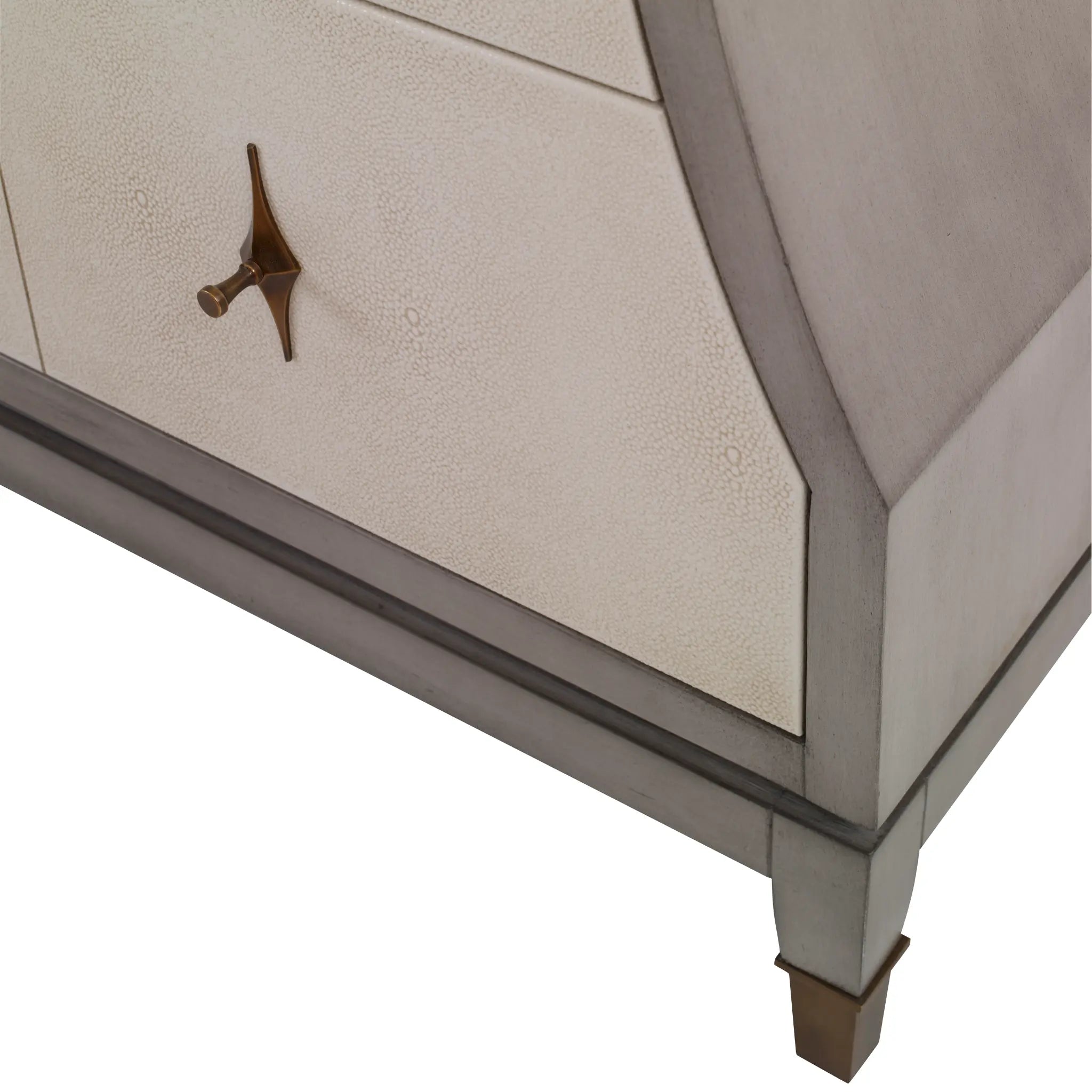 42" Tapered Sink Chest - Ash Grey And Linen by Ambella Home image 3