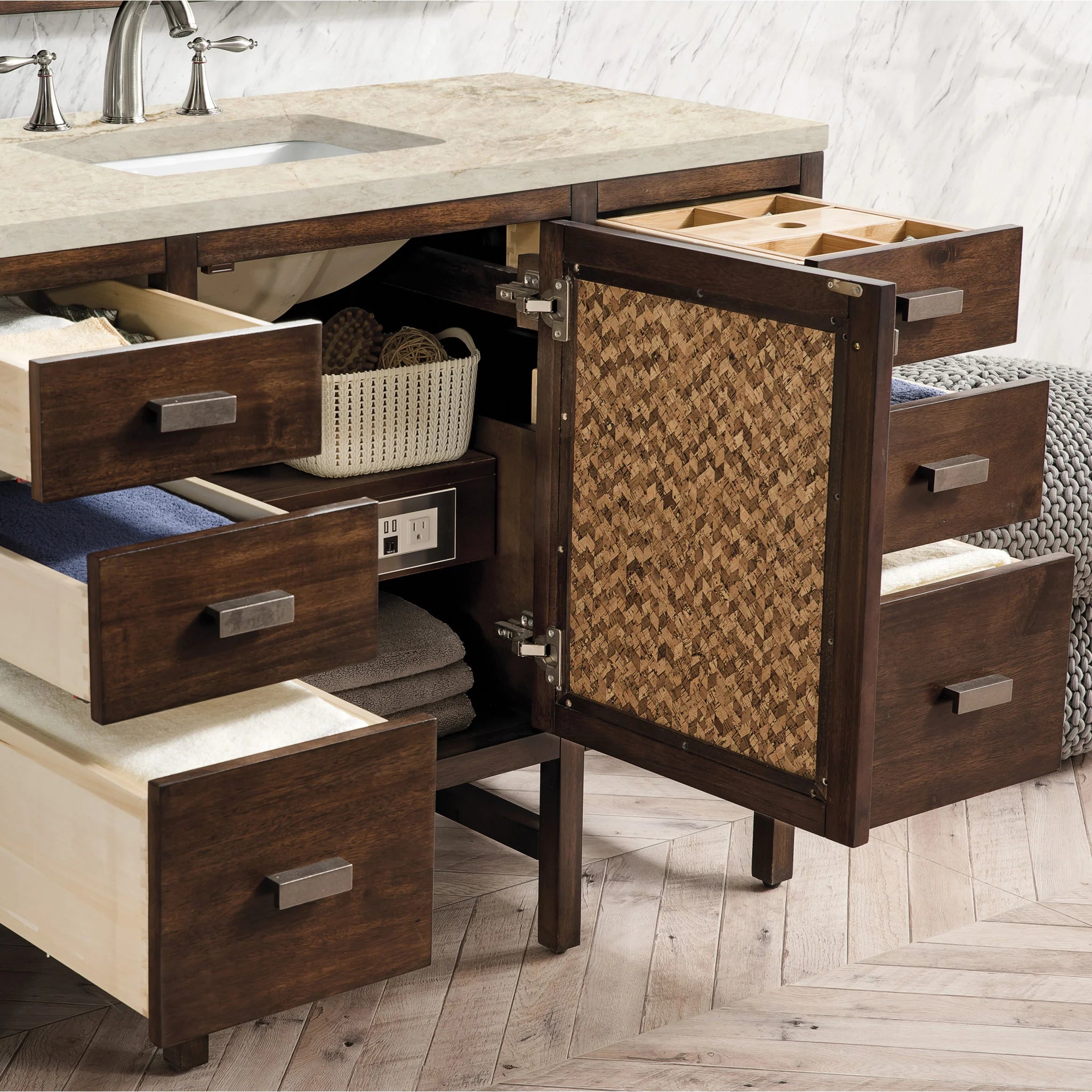 48-addison-single-vanity-cabinet-in-mid-century-acacia-by-james-martin-vanities-e444-v48-mca-tajnar-eclos-zero-silica image 2