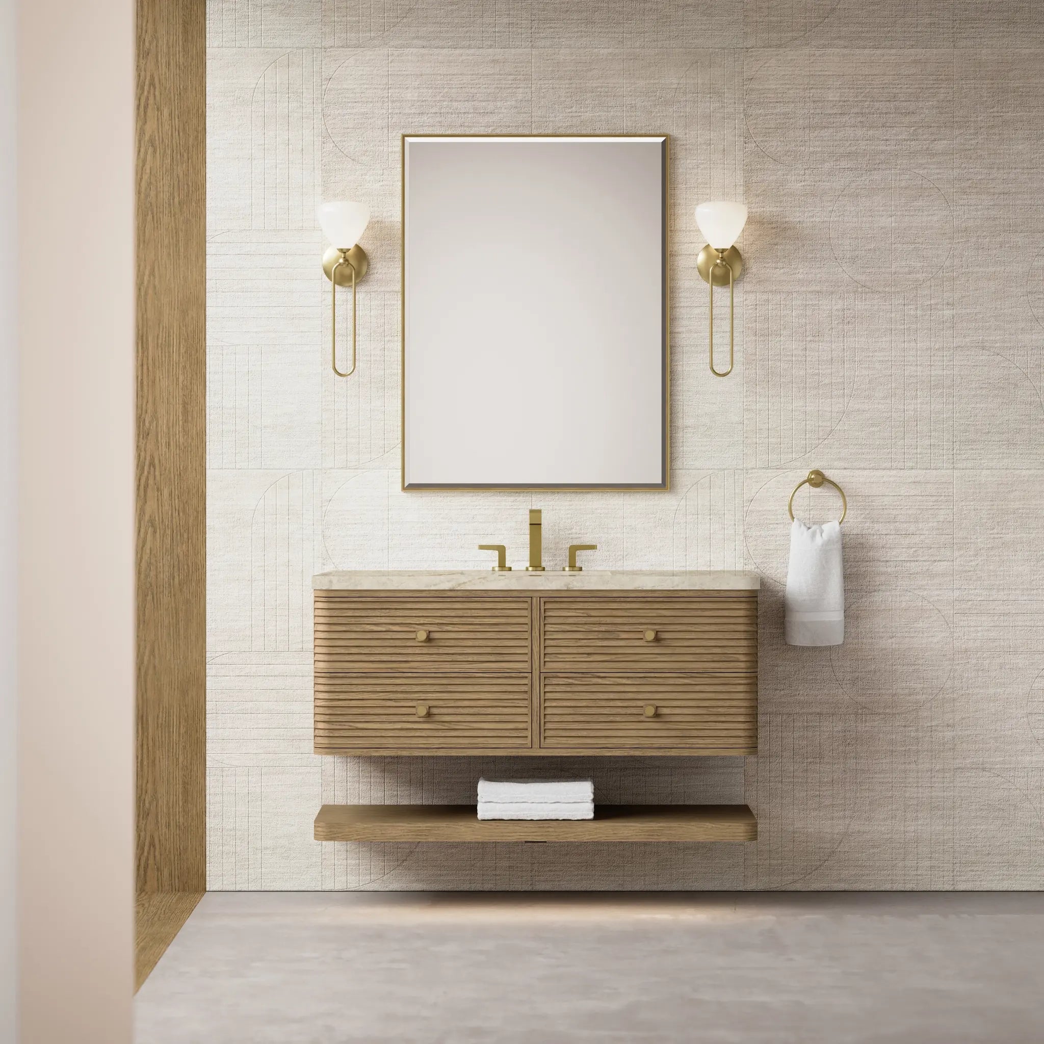 48 Allamari Single Vanity In Dune Mist Power Enabled Tajnar Eclos 8 Widespread 5
