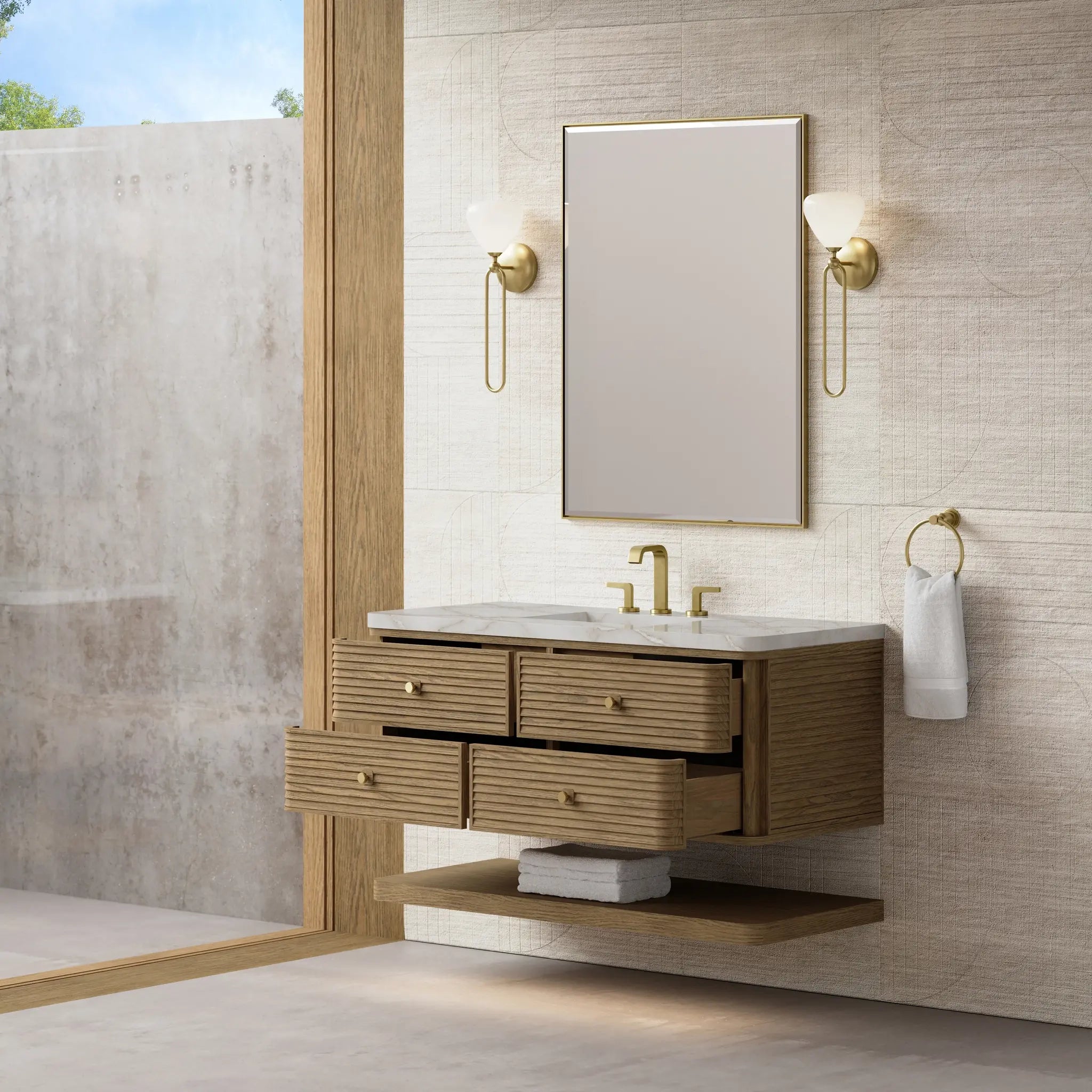 48 Allamari Single Vanity In Dune Mist Power Enabled Victorian Silver Silestone 8 Widespread 6
