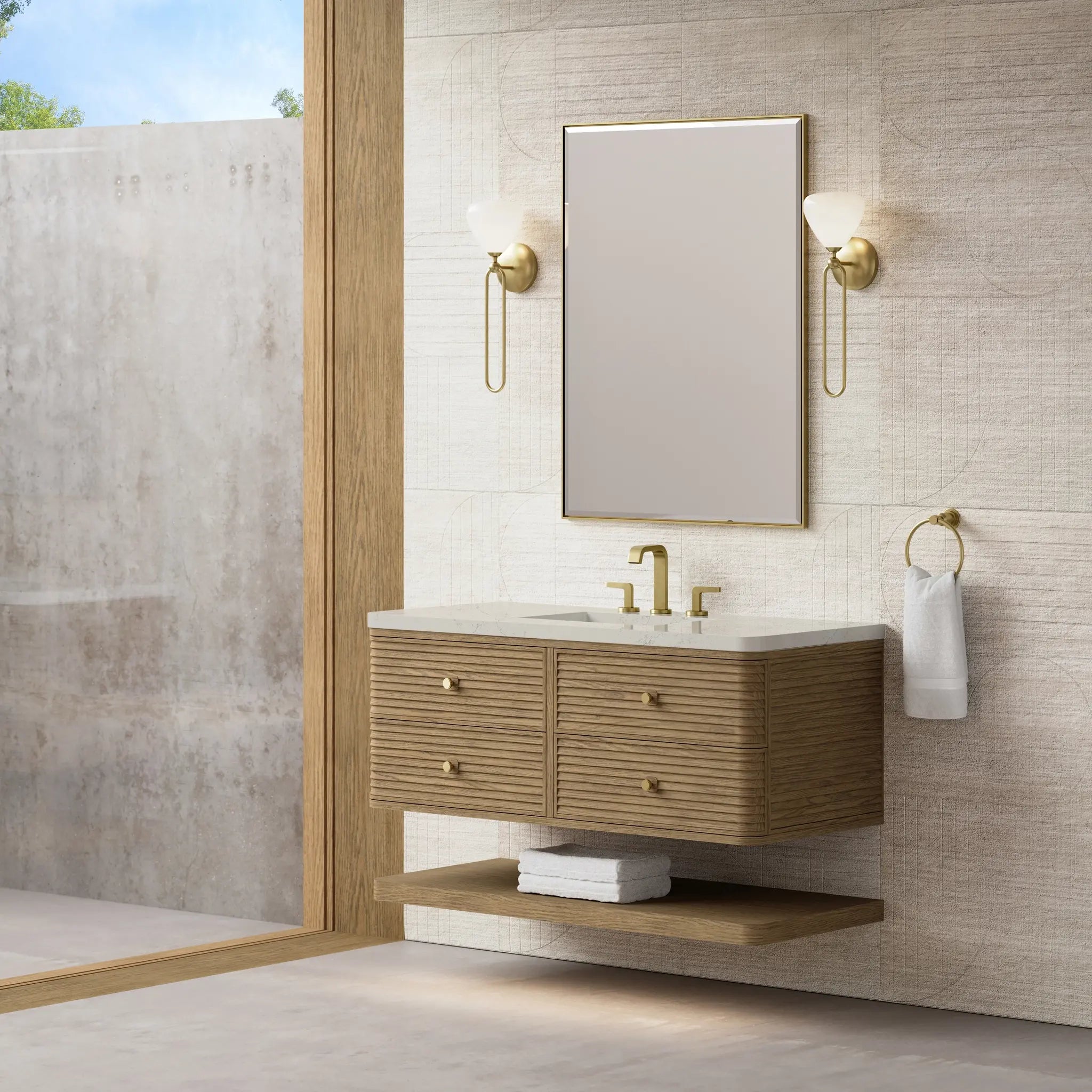48 Allamari Single Vanity In Dune Mist Standard Siberian Silestone 8 Widespread 4