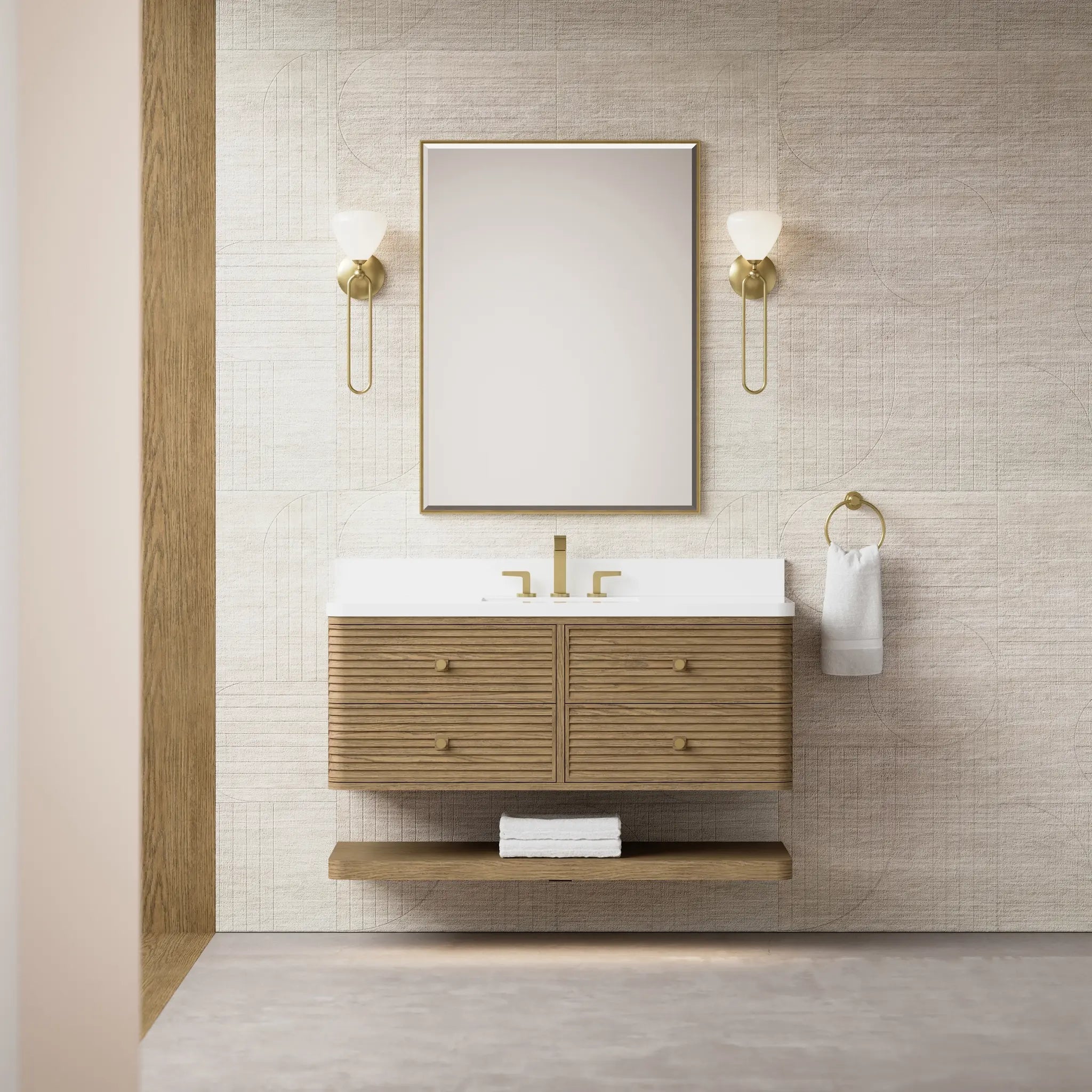 48 Allamari Single Vanity In Dune Mist Standard White Zeus Silestone 8 Widespread 6