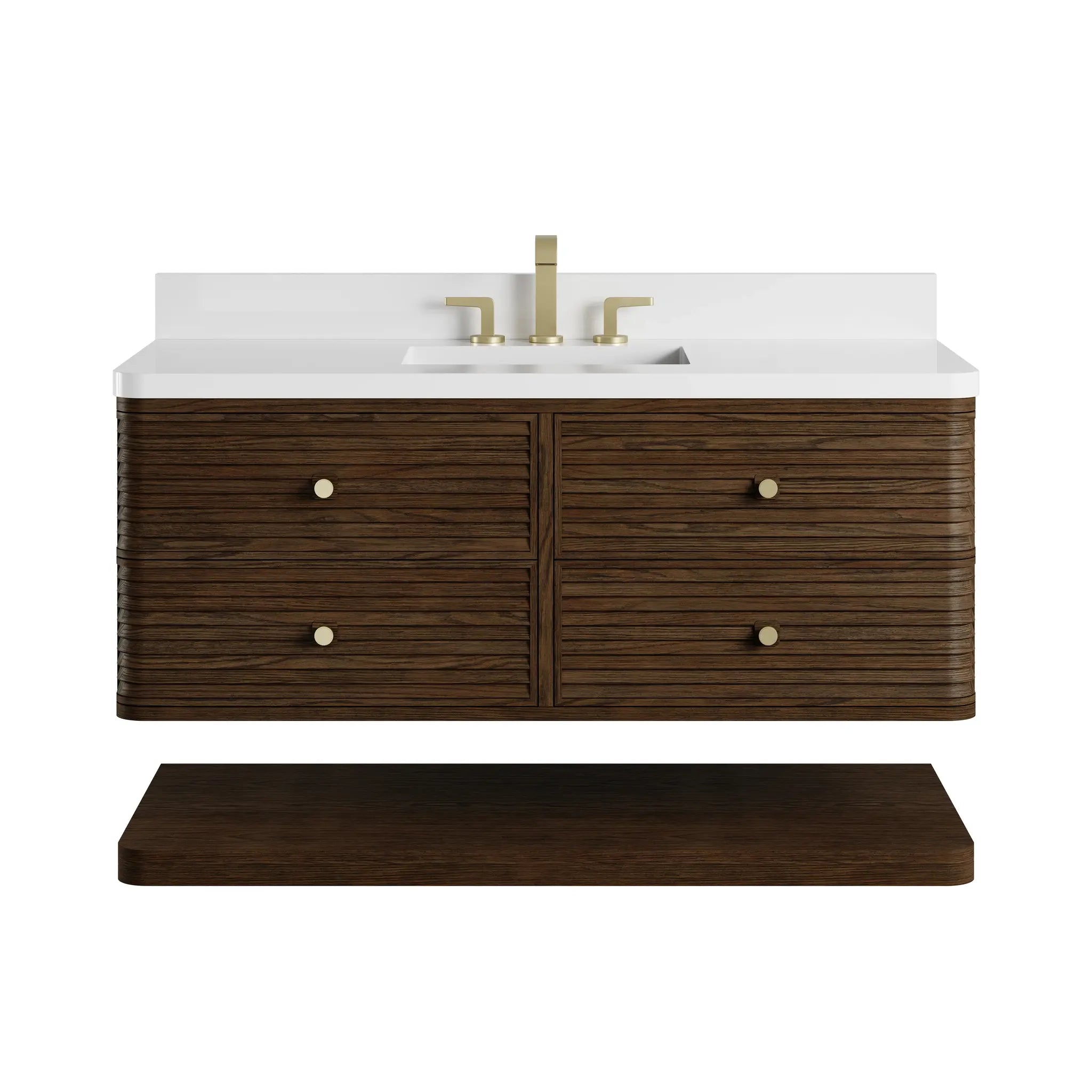 48 Allamari Single Vanity In Sable Standard White Zeus Silestone 8 Widespread 2