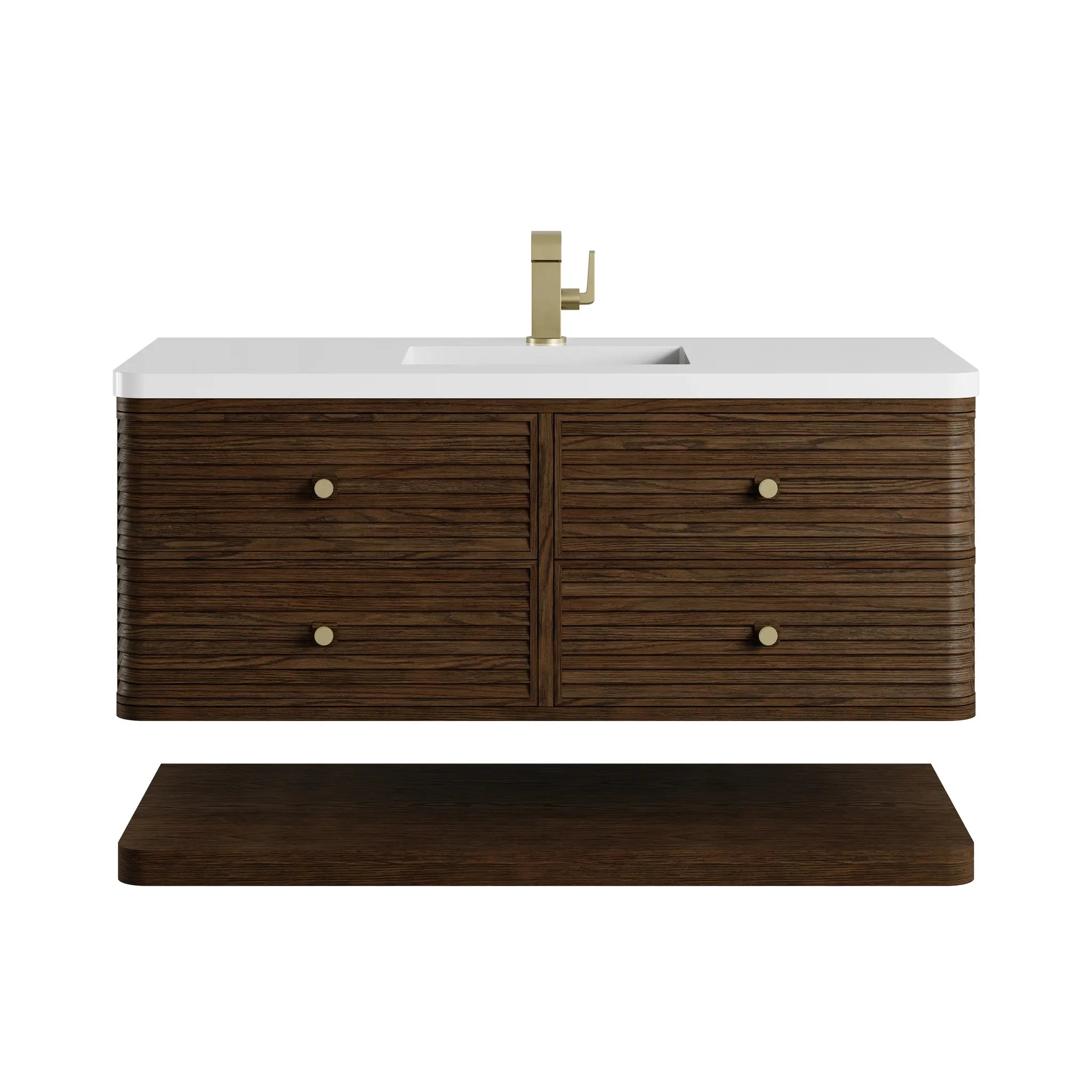 48 Allamari Single Vanity In Sable Standard White Zeus Silestone Single Hole 1